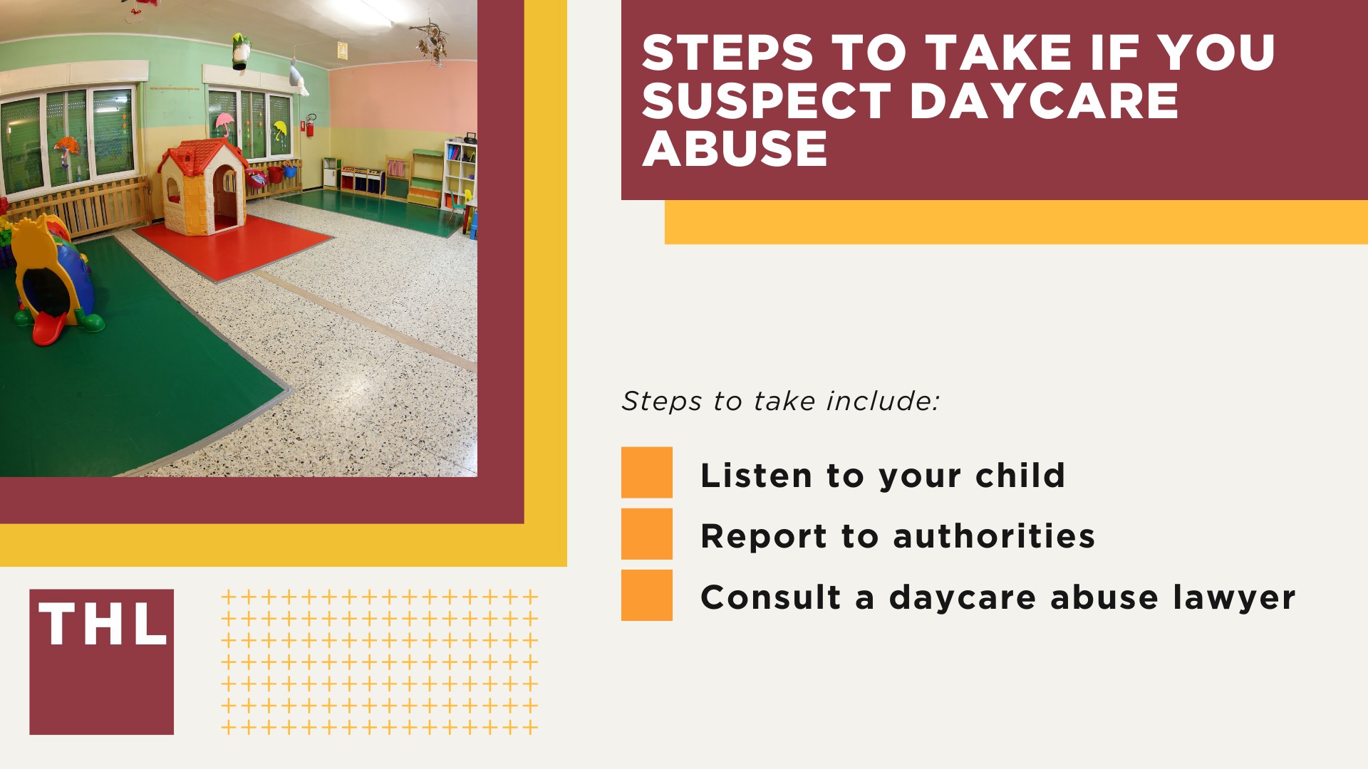 Common Indicators of Abuse in Daycare Settings; Identifying Types of Abuse in Daycare Centers; Steps To Take If You Suspect Daycare Abuse