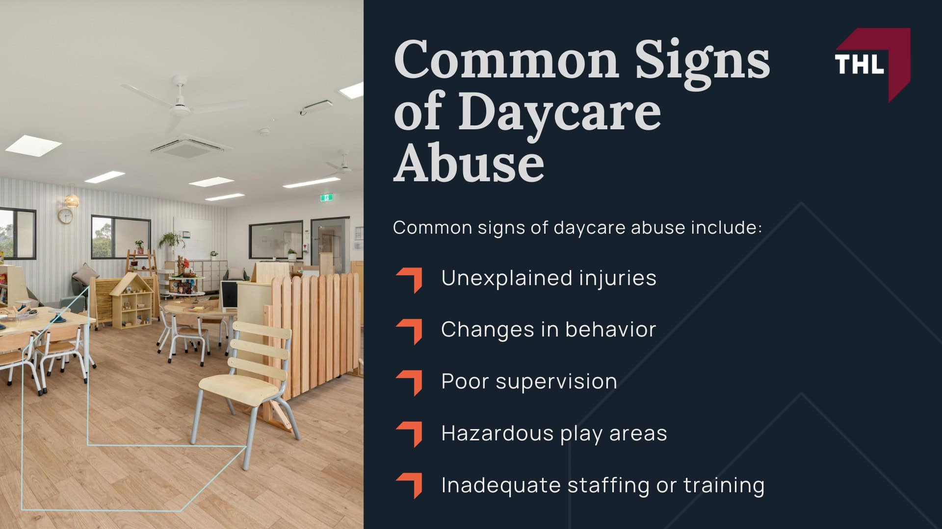 Suing a Daycare for Negligence Step-By-Step Guide - Holding a Negligent Daycare Center Responsible - torhoerman law; Suing a Daycare for Negligence Step-By-Step Guide - What To Do After a Daycare Injury - torhoerman law; Report the Incident to the State Licensing Agency (When Appropriate); Suing a Daycare for Negligence Step-By-Step Guide - Keep All Communications in Writing - torhoerman law; Suing a Daycare for Negligence Step-By-Step Guide - Speak With a Lawyer Before Accepting an Insurance Offer - torhoerman law; Suing a Daycare for Negligence Step-By-Step Guide - Common Signs of Daycare Abuse - torhoerman law
