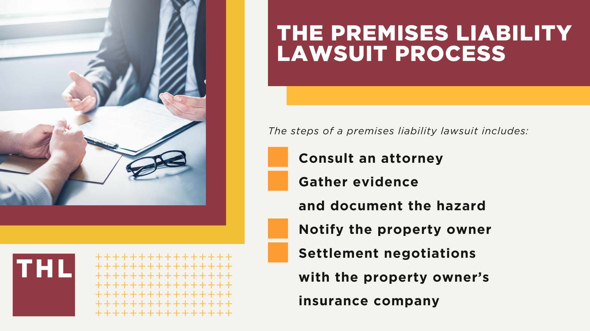 Factors That Affect Premises Liability Claim Settlement Amounts; The Role of an Insurance Company When You're Negotiating a Settlement; Determining Liability in Premises Liability Lawsuits; The Statutes of Limitations for Premises Liability Claims; Average Premises Liability Settlements and What To Expect; The Premises Liability Lawsuit Process
