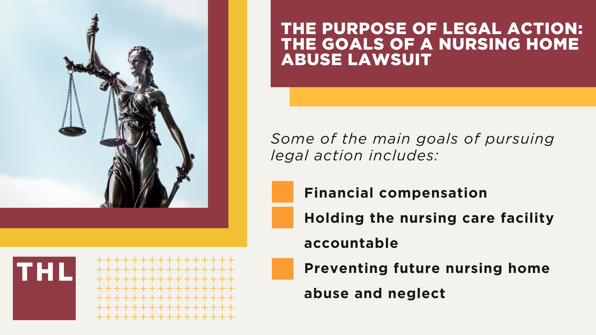 How To Tell If Your Loved One Is a Victim of Nursing Home Abuse; Gathering Evidence for a Nursing Home Abuse Lawsuit; Important_ Nursing Care Homes Defend Themselves; How a Nursing Home Abuse Attorney Can Help You; The Purpose of Legal Action The Goals of a Nursing Home Abuse Lawsuit
