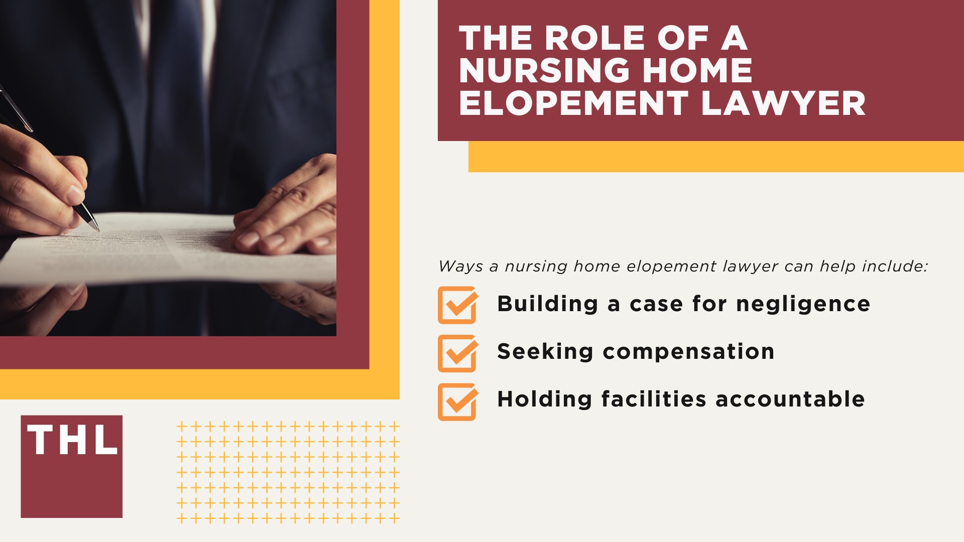 What Is Elopement in a Nursing Home; Why and How Nursing Home Residents Elopement Occurs; Factors Contributing to Elopement; The Role of Nursing Home Staff in Preventing Elopement; Responsibilities of Staff Members; The Role of a Nursing Home Elopement Lawyer