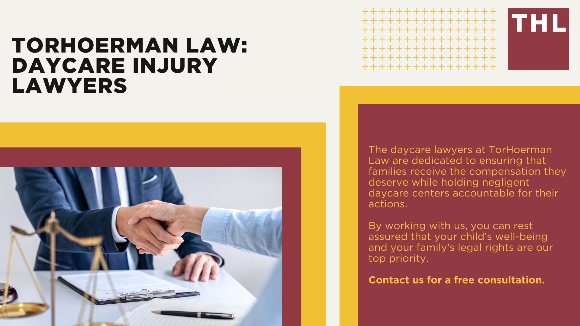 Understanding Daycare Negligence; Common Causes of Daycare Injuries; Types of Daycare Incidents; The Role of a Daycare Accident Lawyer; Filing a Daycare Negligence Claim; Step-by-Step Process of Filing a Daycare Accident Claim; Compensation Available for Daycare Injuries; Why Hire an Experienced Daycare Accident Lawyer; TorHoerman Law_ Daycare Injury Lawyers