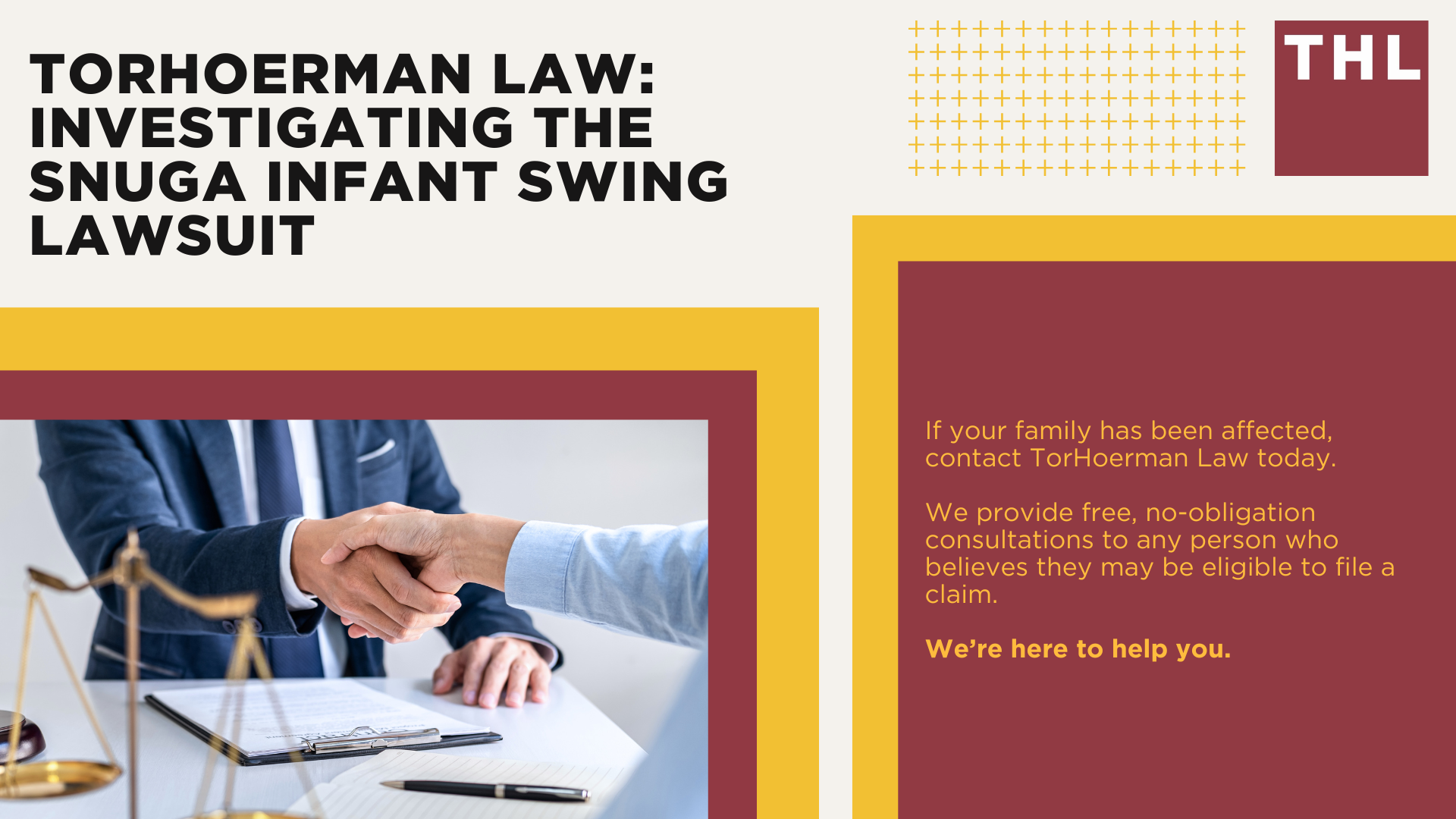 About the Fisher-Price Snuga Swings Recall; What Stores Sold the Snuga Infant Swings; What are the Specific Product Models of the Snuga Swing; Fisher-Price's Recall is One of Many Infant Swing Recalls in Recent Years; Do You Qualify for a Snuga Swing Lawsuit; TorHoerman Law_ Investigating the Snuga Infant Swing Lawsuit