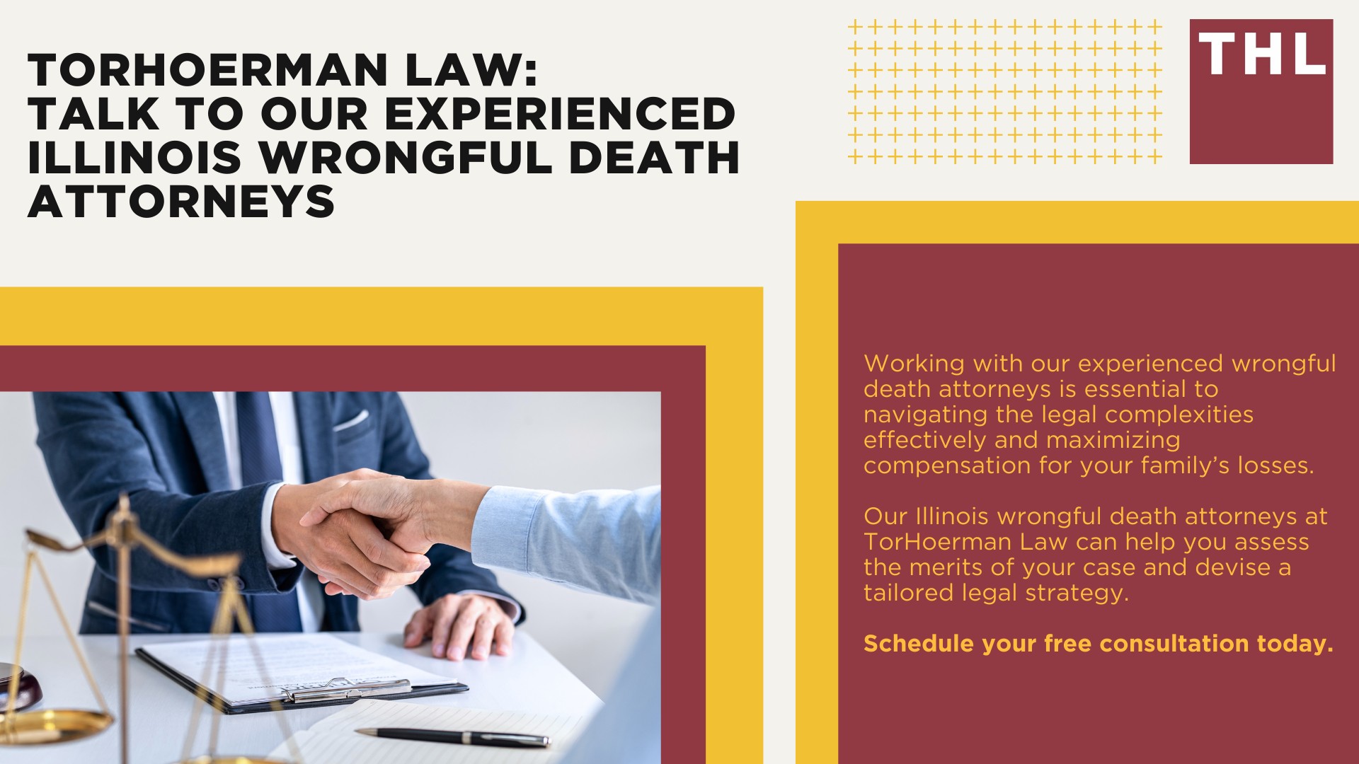 The Illinois Wrongful Death Act Explained; Who Can File a Wrongful Death Lawsuit; Filing a Wrongful Death Lawsuit in Illinois; The Value of an Experienced Lawyer; What To Look for in a Wrongful Death Attorney; Available Damages You Could Recover; TorHoerman Law_ Talk to Our Experienced Illinois Wrongful Death Attorneys