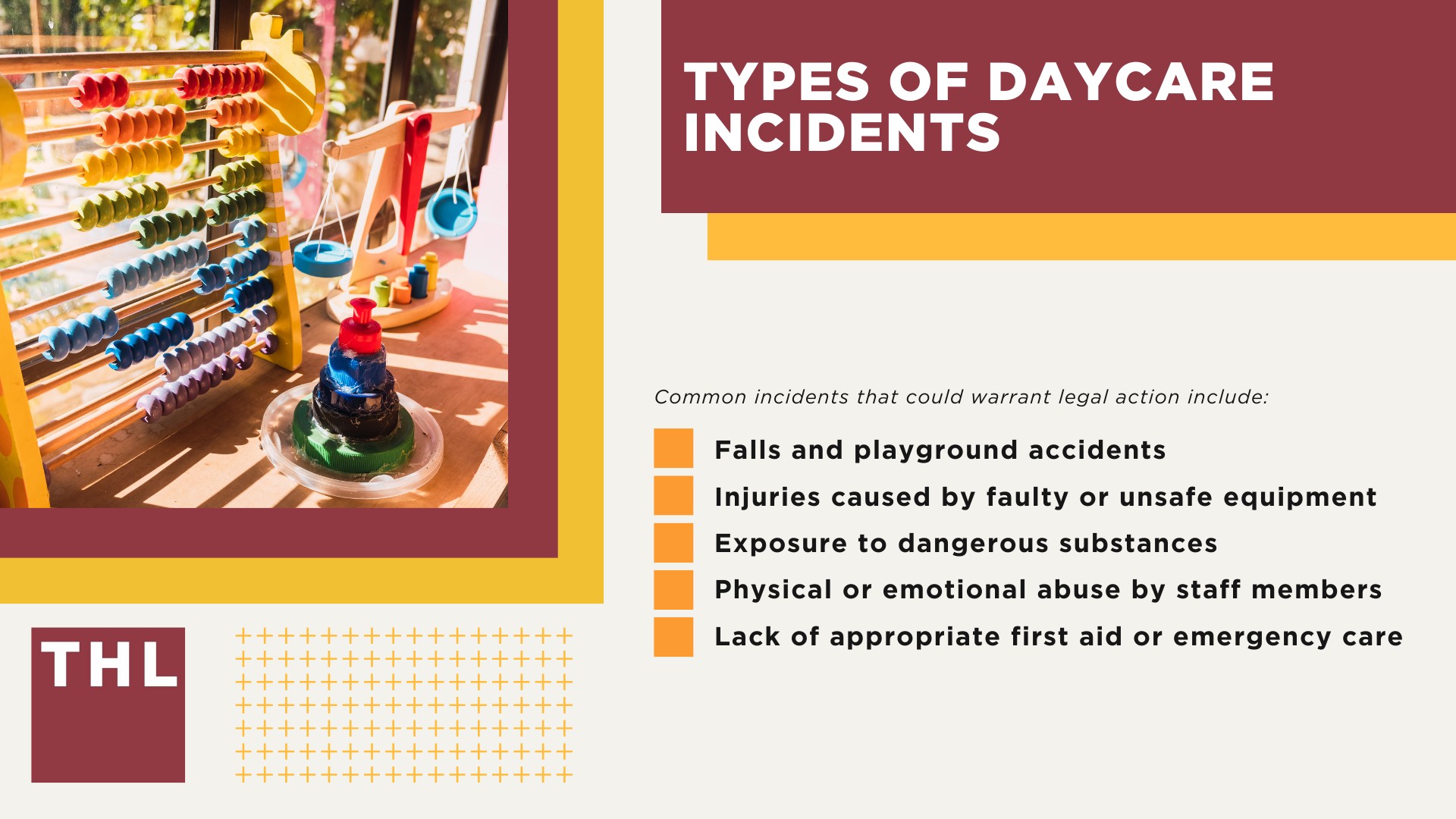 Understanding Daycare Negligence; Common Causes of Daycare Injuries; Types of Daycare Incidents