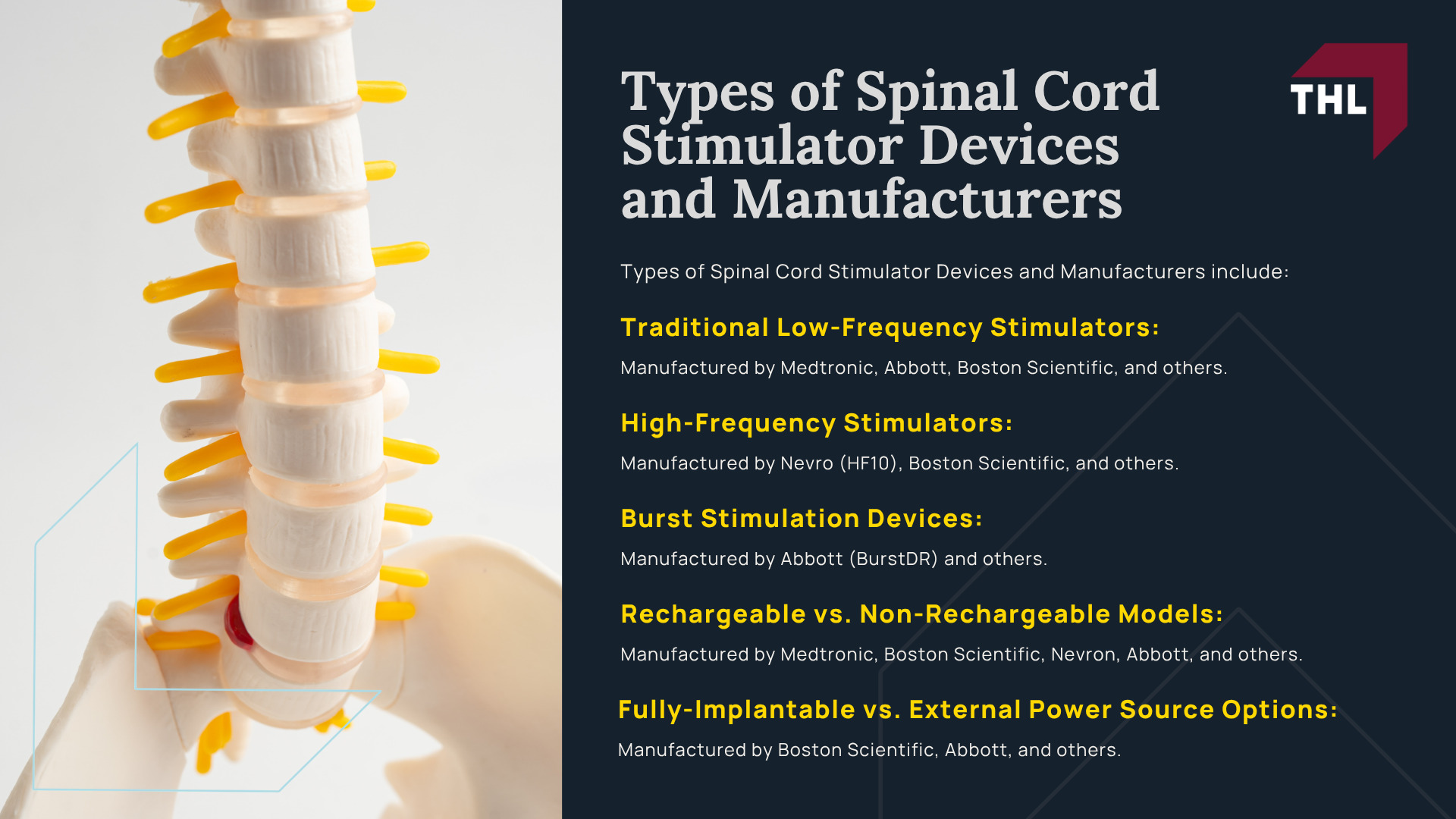 Spinal Cord Stimulator Lawsuit Overview; What Do Spinal Cord Stimulator Lawsuits Allege; Spinal Cord Stimulator Risks_ Injuries and Complications; What is Spinal Cord Stimulation; How are Spinal Cord Stimulators Implanted; Types of Spinal Cord Stimulator Devices and Manufacturers