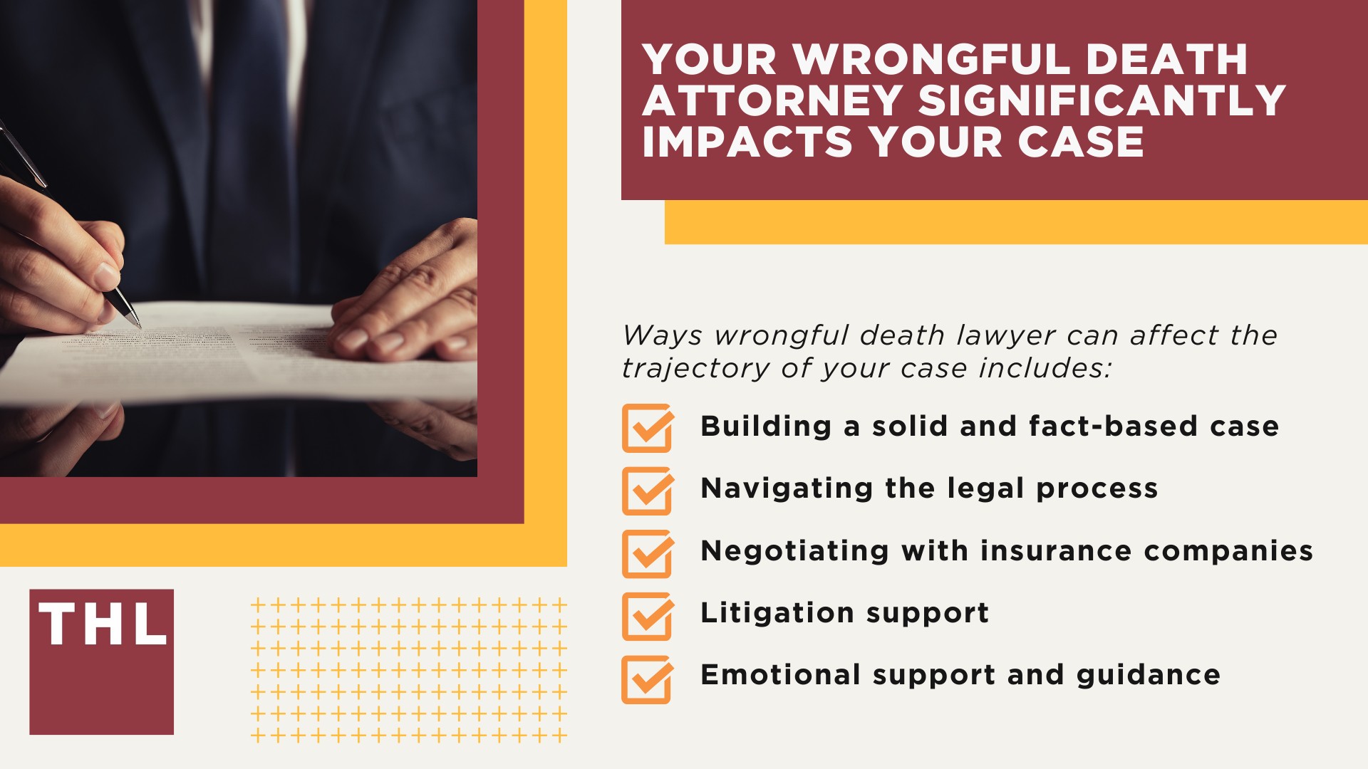 What is Included in a Settlement for Wrongful Death; Steps in Filing a Wrongful Death Lawsuit; Settlement in Wrongful Death Lawsuits; How Much Compensation Is Right for Your Case; Your Wrongful Death Attorney Significantly Impacts Your Case