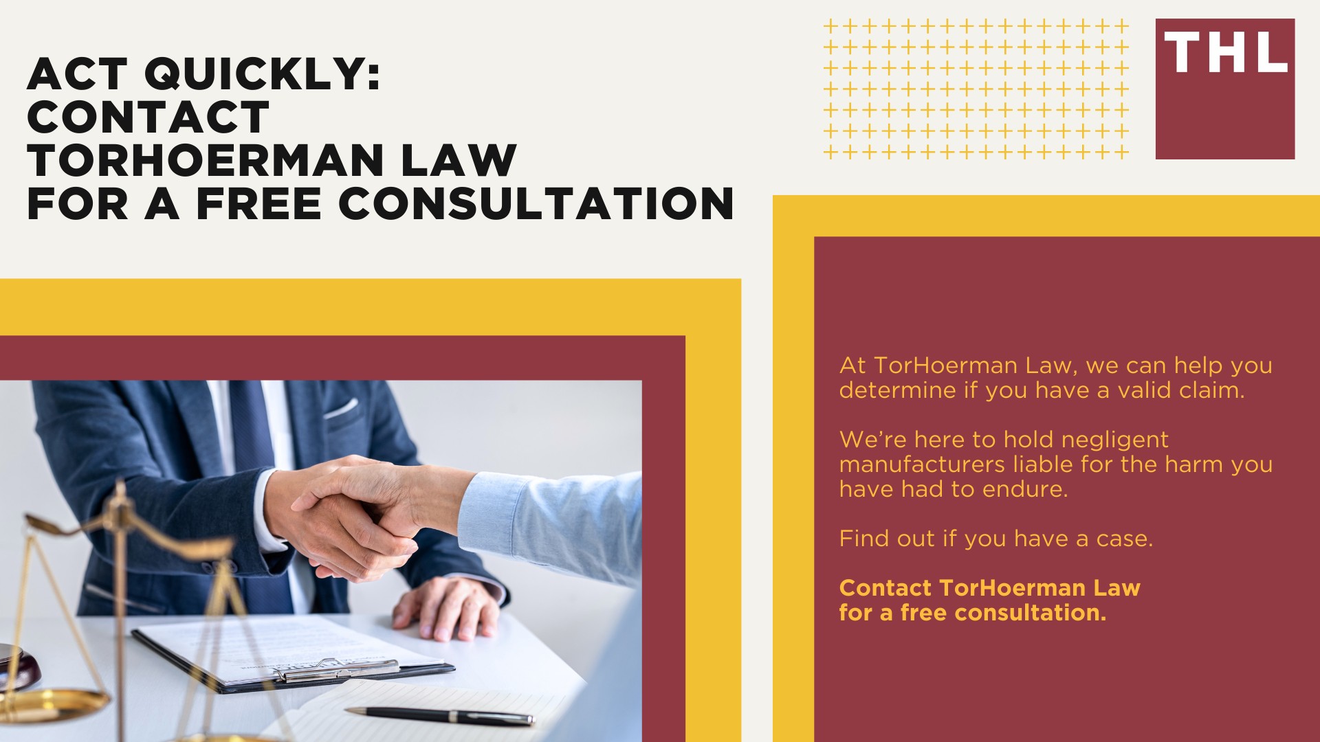 What Are Defective Products; The Responsibilities of Manufacturers; Types of Product Defects That Can Lead to Lawsuits; When Should You Consider Filing a Defective Product Lawsuit; Your Right to Take Immediate Legal Action_ About Implied Warranty Laws; The Role of Consumer Protection Laws; How an Attorney Can Help You; Act Quickly_ Contact TorHoerman Law for a Free Consultation