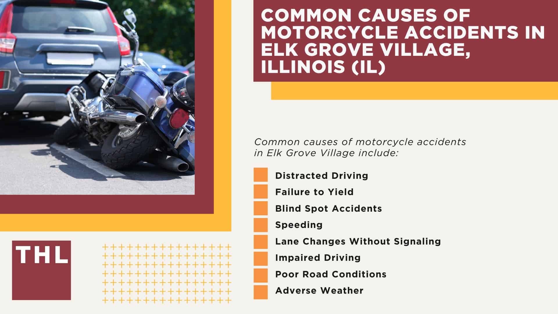 Elk Grove Village Bike Accident Lawyer; Meet Our Elk Grove Village Motorcycle Accident Lawyers; Our Founder and Experienced Elk Grove Village Motorcycle Accident Lawyer_ Tor Hoerman; Our Elk Grove Village Motorcycle Accident Lawyers Get Results; How Much Does it Cost to Hire an Elk Grove Village Motorcycle Accident Lawyer; Steps to Take After a Motorcycle Accident in Elk Grove Village; Evidence in Motorcycle Accident Cases; Damages in an Elk Grove Village Motorcycle Accident Claim; The Legal Process for Motorcycle Accident Claims in Elk Grove Village; Common Motorcycle Accident Injuries in Elk Grove Village, Illinois (IL); Common Causes of Motorcycle Accidents in Elk Grove Village, Illinois (IL)