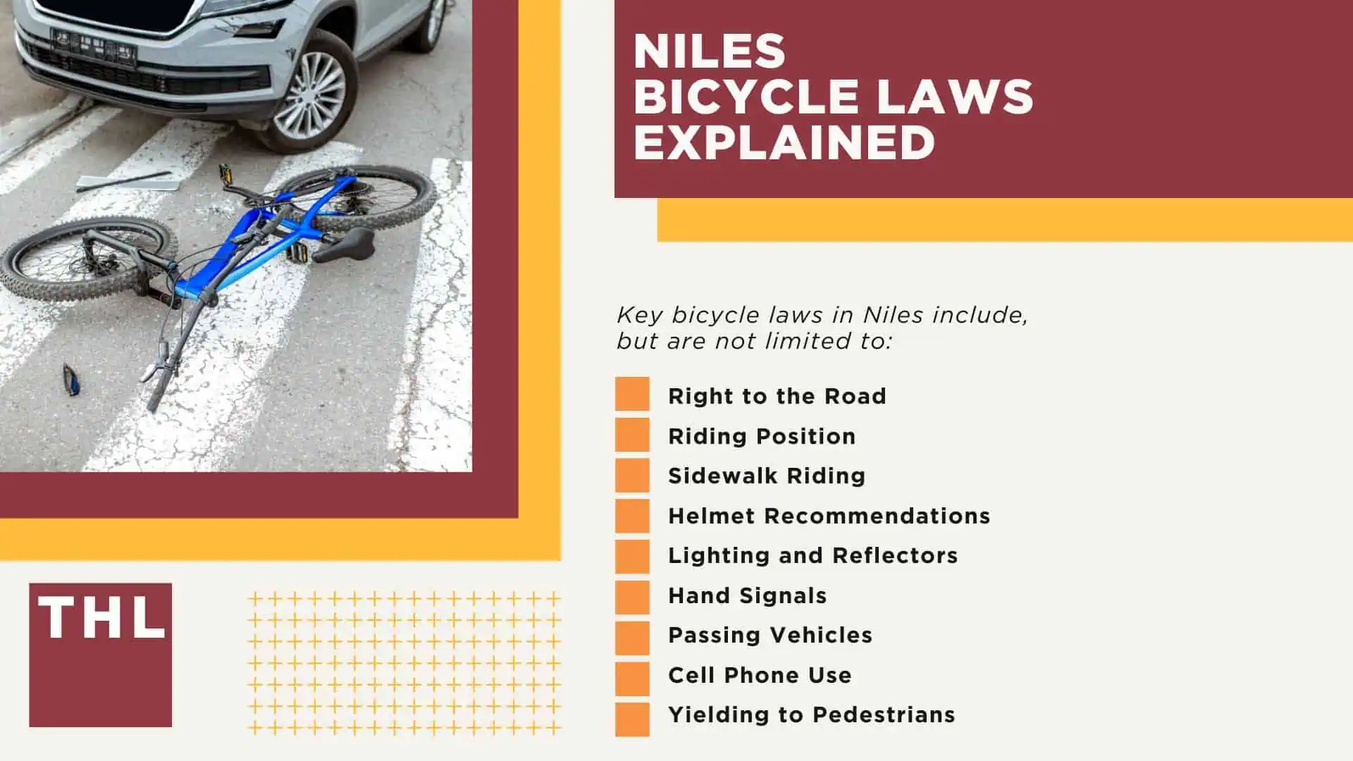 Niles Bike Accident Lawyer; Meet Our Niles Bicycle Accident Lawyers; Our Founder and Niles Bicycle Accident Lawyer_ Tor Hoerman; How Much Does it Cost to Hire a Niles Bicycle Accident Lawyer; What To Do After a Bicycle Accident in Niles_ Steps to Take; Gathering Evidence for a Bicycle Accident Claim; Damages in Personal Injury Cases for Bike Accidents; Niles Bicycle Laws Explained