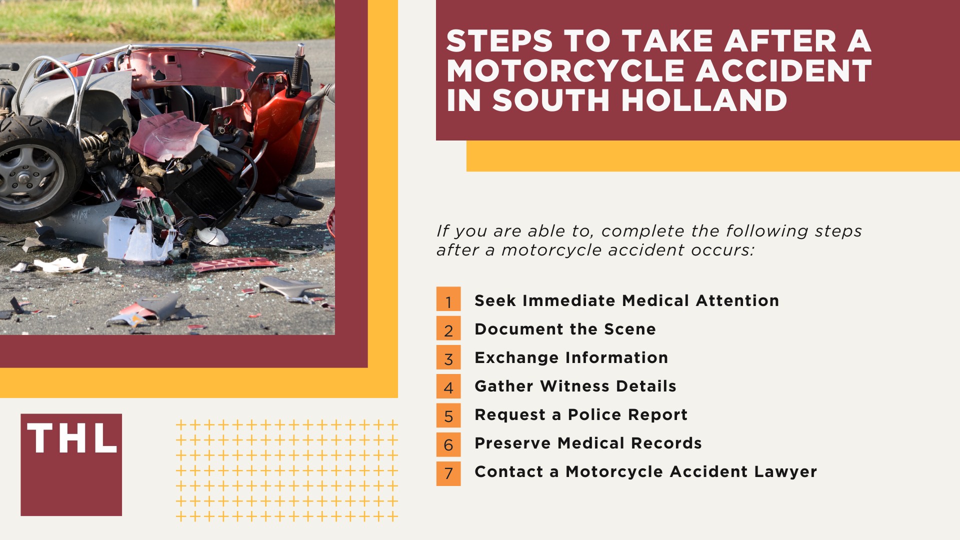 South Holland Bike Accident Lawyer; Meet Our South Holland Motorcycle Accident Lawyers; Our Founder and Experienced South Holland Motorcycle Accident Lawyer_ Tor Hoerman; Our South Holland Motorcycle Accident Lawyers Get Results; How Much Does it Cost to Hire a South Holland Motorcycle Accident Lawyer; Steps to Take After a Motorcycle Accident in South Holland