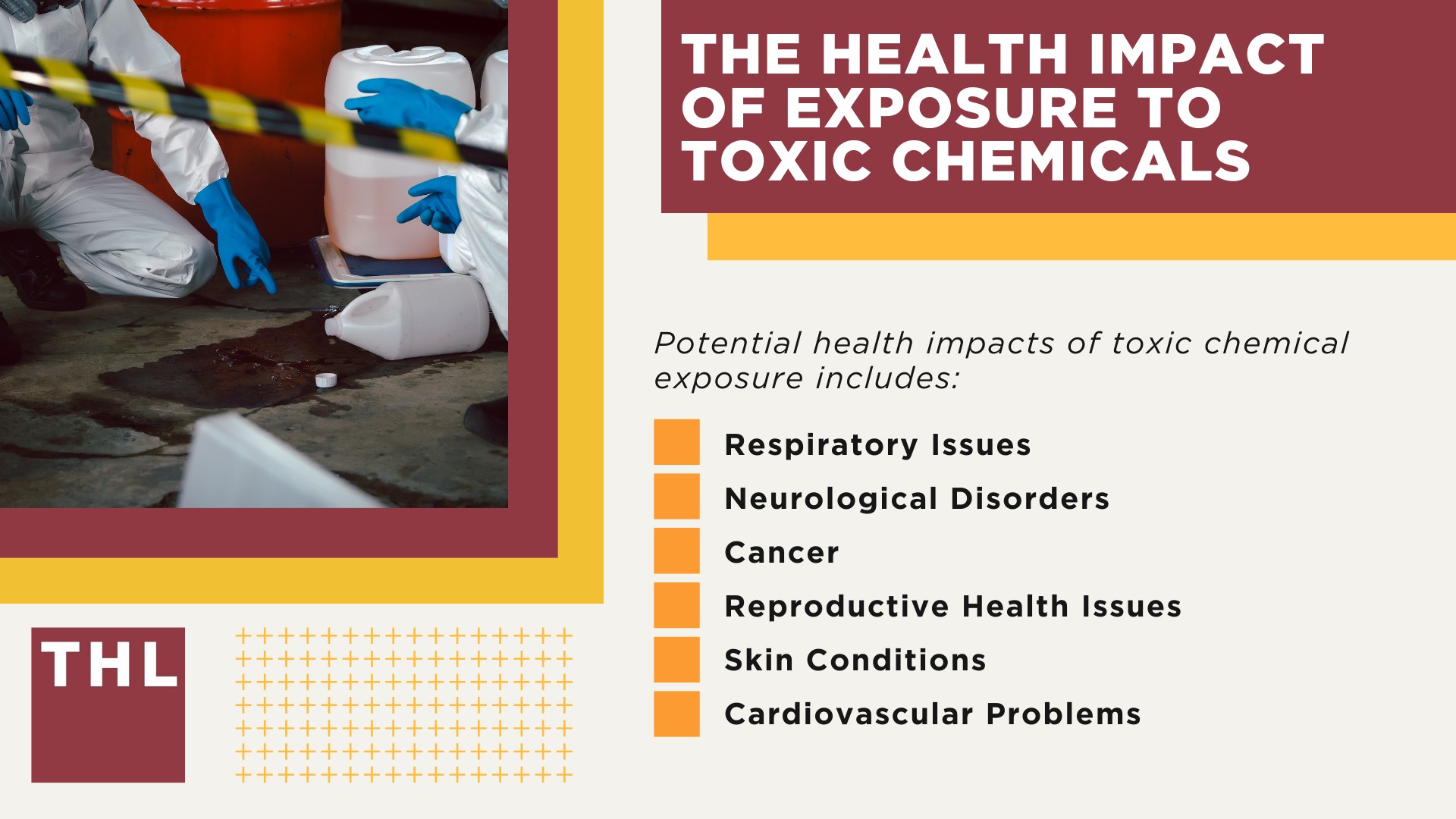 The Role of Toxic Chemical Exposure Attorneys; How a Lawyer Investigates Toxic Chemical Exposure; Determining Liability in Chemical Exposure Cases; What Chemicals Are Involved in Toxic Chemical Exposure Cases; The Health Impact of Exposure to Toxic Chemicals