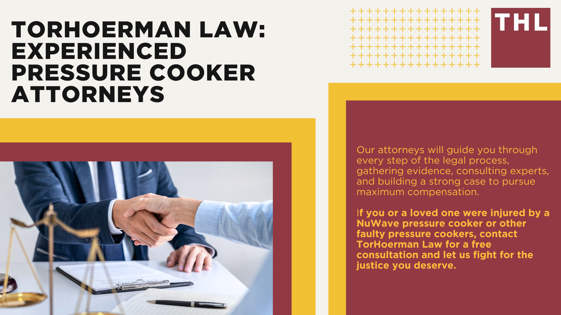 How and Why Do Pressure Cookers Explode; Pressure Cooker Injuries; Do You Qualify for a Pressure Cooker Injury Lawsuit; Gathering Evidence for a Pressure Cooker Lawsuit; Damages in Pressure Cooker Lawsuits; TorHoerman Law_ Experienced Pressure Cooker Attorneys