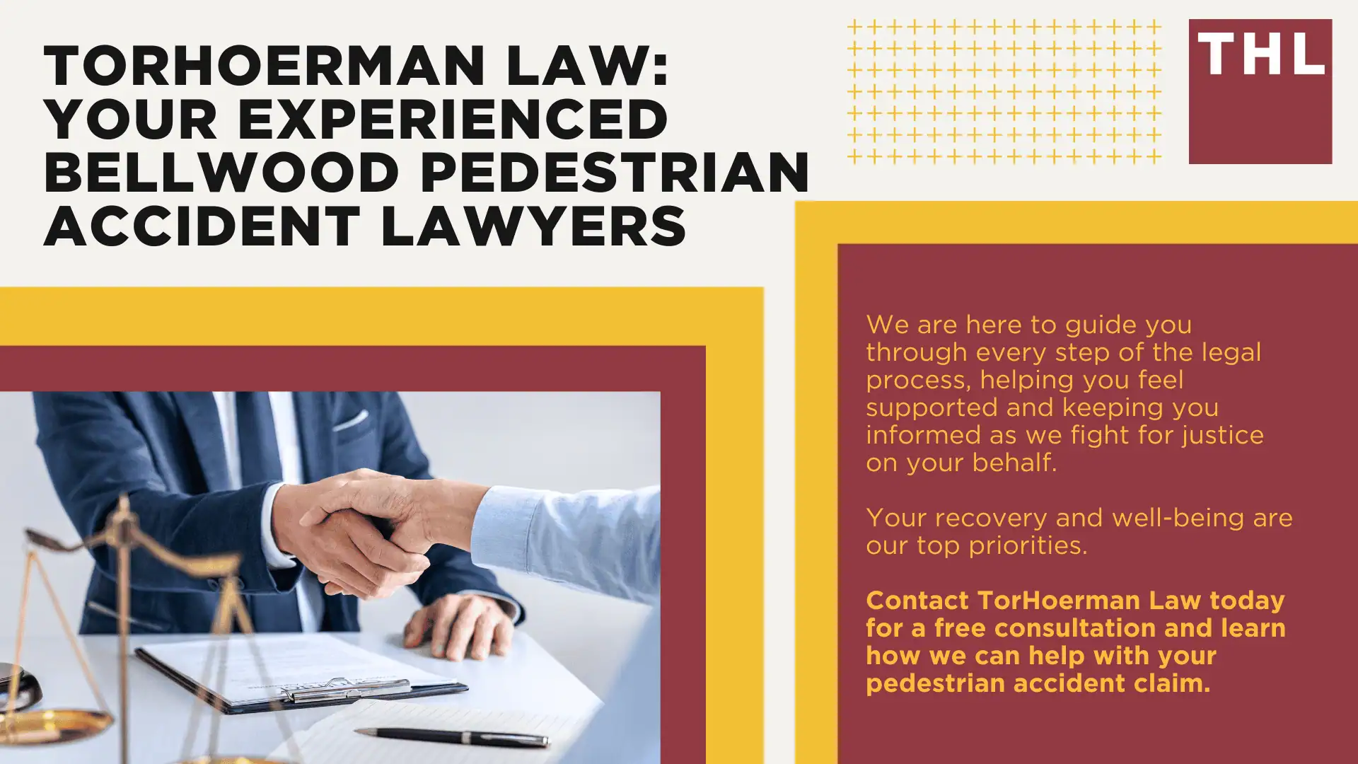 Bellwood Pedestrian Accident Lawyer; Meet Our Bellwood Pedestrian Accident Lawyers; How Much Does it Cost to Hire a Bellwood Pedestrian Accident Attorney; What To Do After a Pedestrian Accident in Bellwood; The Legal Process for a Pedestrian Accident Claim in Bellwood; How Do Pedestrian Accidents Happen; Common Injuries Sustained in Pedestrian Accidents; TorHoerman Law_ Your Experienced Bellwood Pedestrian Accident Lawyers
