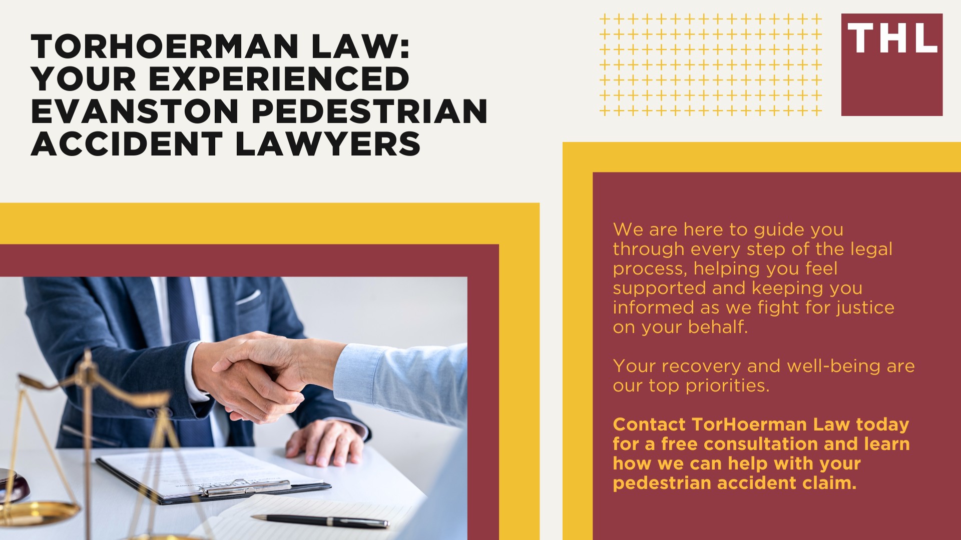 Evanston Pedestrian Accident Lawyer; Meet Our Evanston Pedestrian Accident Lawyers; How Much Does it Cost to Hire an Evanston Pedestrian Accident Attorney; What To Do After a Pedestrian Accident in Evanston; Evidence in Pedestrian Accident Claims; Damages in a Pedestrian Accident Lawsuit; The Legal Process for a Pedestrian Accident Claim in Evanston; How Do Pedestrian Accidents Happen; Common Injuries Sustained in Pedestrian Accidents; TorHoerman Law_ Your Experienced Evanston Pedestrian Accident Lawyers