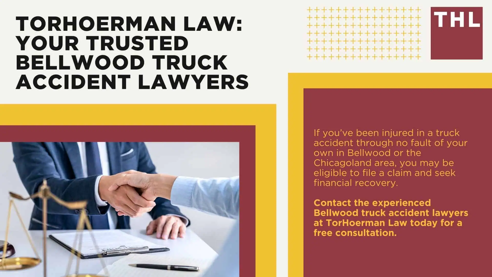 Bellwood Truck Accident Lawyer; How Can a Bellwood Truck Accident Lawyer from TorHoerman Law Help You; Meet Our Bellwood Truck Accident Attorneys; Our Founder and Experienced Truck Accident Lawyer_ Tor Hoerman; Our Bellwood Truck Accident Lawyers Get Results; What To Do After a Truck Accident in Bellwood, IL; Gathering Evidence for a Truck Accident Case; Common Damages in Truck Accident Cases; The Legal Process for Truck Accident Claims in Bellwood; How is Liability Determined in Semi-Truck Accidents; Common Truck Accident Injuries; Common Causes of Semi-Truck Accidents; Chicago Truck and Auto Accident Statistics; TorHoerman Law_ Your Trusted Bellwood Truck Accident Lawyers