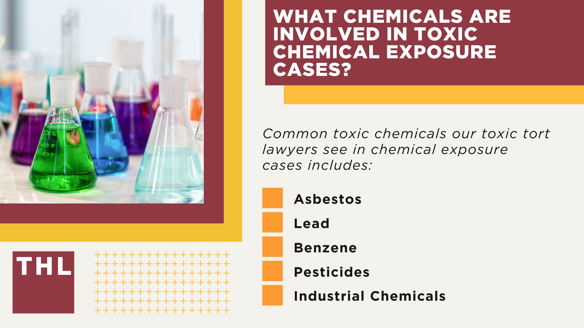 The Role of Toxic Chemical Exposure Attorneys; How a Lawyer Investigates Toxic Chemical Exposure; Determining Liability in Chemical Exposure Cases; What Chemicals Are Involved in Toxic Chemical Exposure Cases