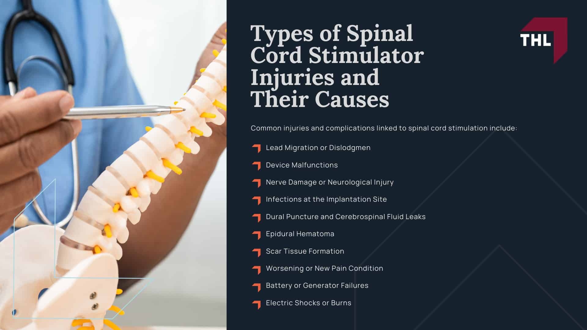 Suffer Injuries After Spinal Cord Stimulator Implantation? You May Be Eligible for Legal Action; Who Qualifies for a Spinal Stimulator Lawsuit - Types of Spinal Cord Stimulator Injuries and Their Causes - torhoerman law