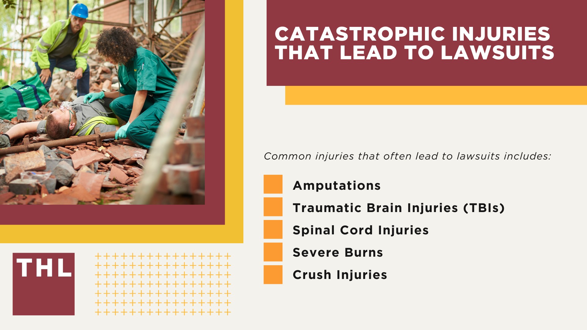 Lawsuits Beyond Workers’ Compensation Claims; What a Workplace Accident Attorney Does; Types of Workplace Injuries That Lead to Lawsuits; Catastrophic Injuries That Lead to Lawsuits