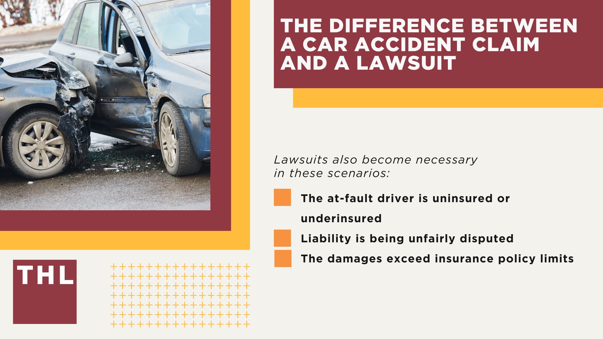 Filing a Personal Injury Lawsuit May Be Necessary; Common Scenarios in Which a Victim Can Sue; Who Can You Sue for a Car Accident; The Difference Between a Car Accident Claim and a Lawsuit