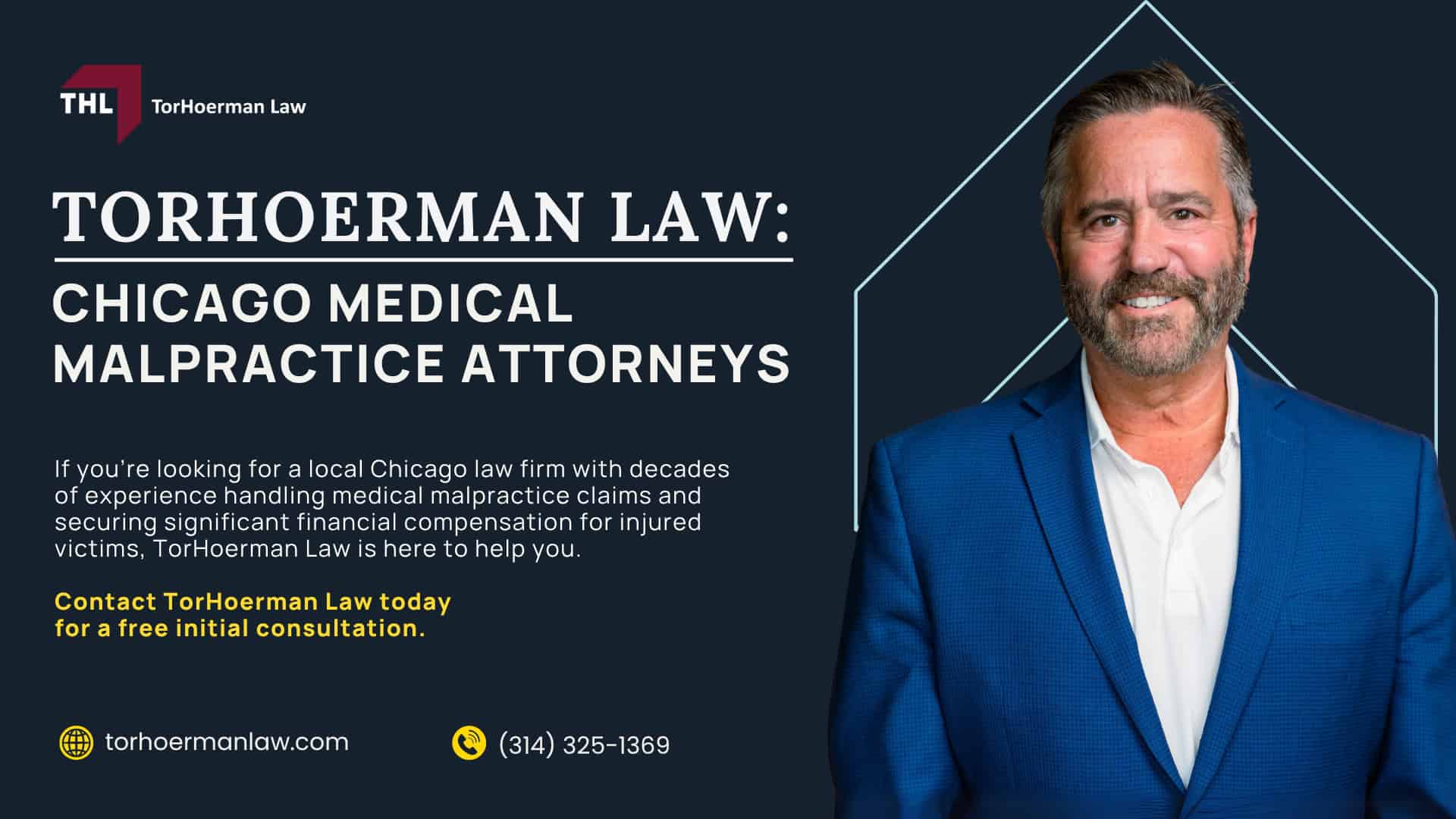 Meet Our Team of St Louis Medical Malpractice Attorneys; How Much Does it Cost to Hire a Medical Malpractice Lawyer from TorHoerman Law; What To Do If You Suspect Medical Malpractice or Medical Negligence in Chicago; Gathering Evidence for a Medical Malpractice Case; What To Do If You Suspect Medical Malpractice or Medical Negligence in Chicago; The Legal Process for Medical Malpractice Claims in Illinois; Who Can Be Sued for Medical Malpractice in Illinois; Common Examples of Medical Malpractice and Medical Negligence; Potential Injuries Resulting from Medical Malpractice and Medical Negligence; Do You Qualify for a Medical Malpractice Lawsuit; TorHoerman Law_ Chicago Medical Malpractice Attorneys