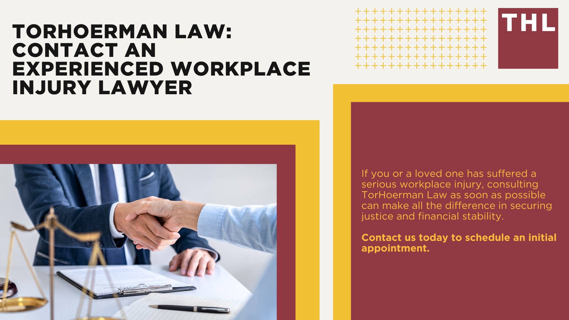 Workers’ Compensation vs. Workplace Accident Claims; Workers’ Compensation vs. Workplace Accident Claims; Why a Lawsuit May Offer Better Compensation; Step-by-Step Explanation of the Workplace Injury Lawsuit Process; Types of Damages Recoverable in a Workplace Injury Lawsuit (That Are Not Available Under Workers’ Compensation); The Role of a Workplace Injury Attorney; TorHoerman Law_ Contact an Experienced Workplace Injury Lawyer