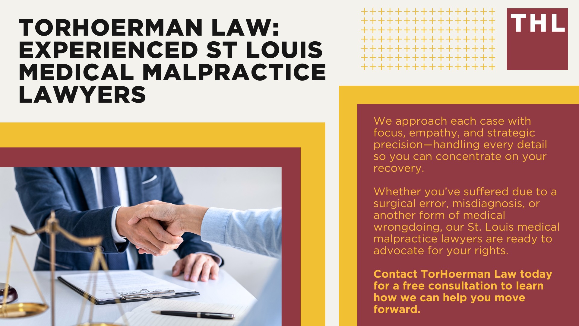 Meet Our Team of St Louis Medical Malpractice Attorneys; What To Do If You Suspect Medical Malpractice or Medical Negligence in St. Louis, MO; Gathering Evidence for a Medical Malpractice Case; Damages in a Medical Malpractice Lawsuit; The Legal Process of a Medical Malpractice Lawsuit in Missouri; Common Examples of Medical Malpractice and Medical Negligence; TorHoerman Law_ Experienced St Louis Medical Malpractice Lawyers