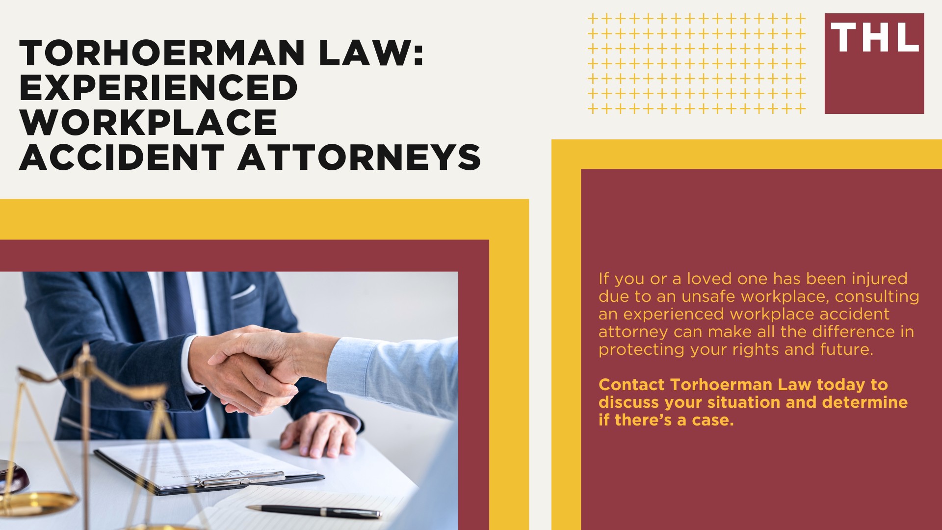 Lawsuits Beyond Workers’ Compensation Claims; What a Workplace Accident Attorney Does; Types of Workplace Injuries That Lead to Lawsuits (1); Catastrophic Injuries That Lead to Lawsuits; How an Attorney Builds a Workplace Injury Lawsuit; Damages That May Be Recovered in a Workplace Injury Lawsuit; TorHoerman Law_ Experienced Workplace Accident Attorneys
