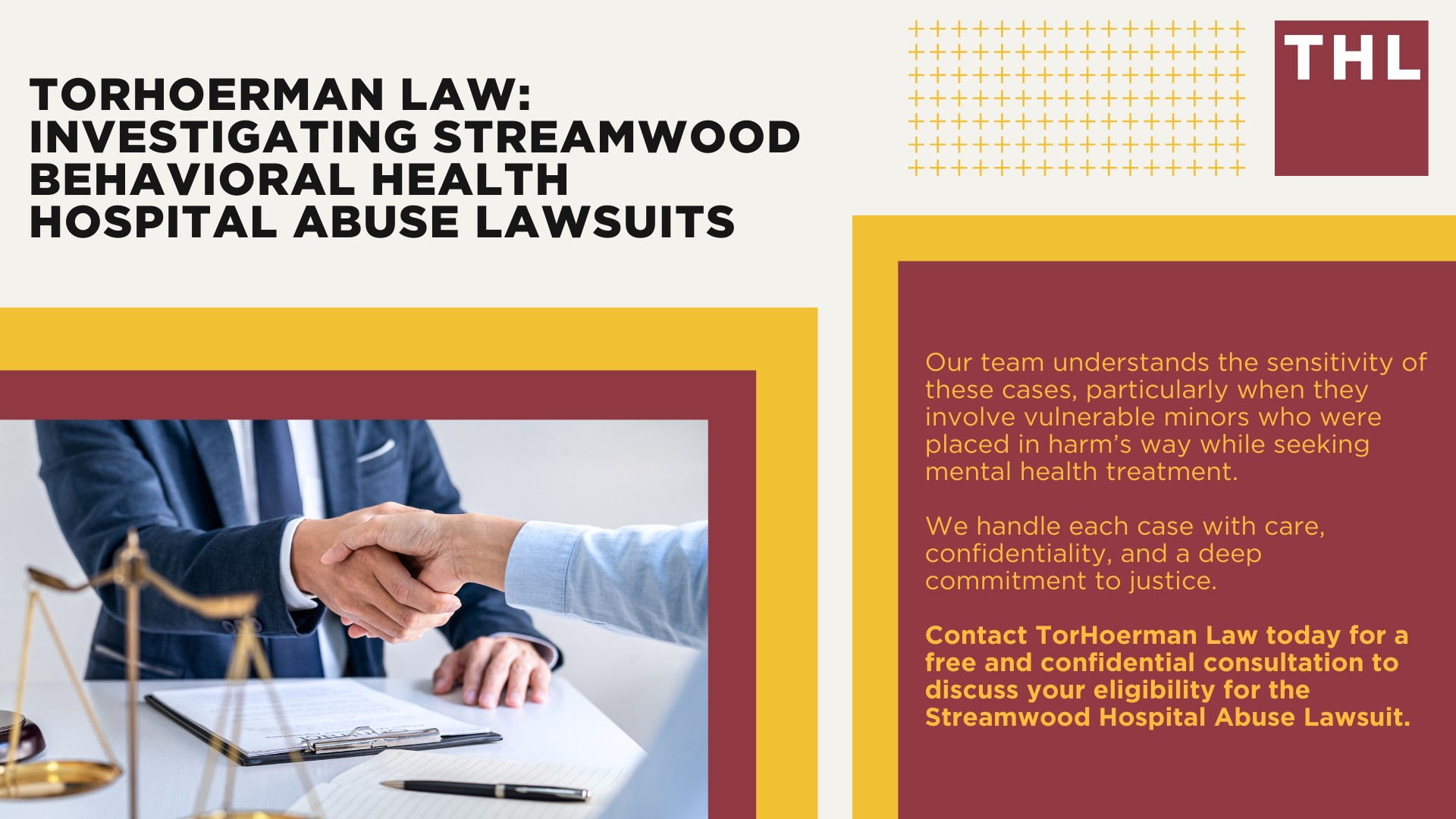 An Overview of the Streamwood Hospital Abuse Lawsuit; Gathering Evidence for the Streamwood Behavioral Health Hospital Lawsuit; Damages in UHS Abuse Lawsuits; Universal Health Services_ Facing Countless Lawsuits Involving Multiple Psychiatric Hospitals; Patterns of Abuse at UHS Facilities; Do You Qualify for the Streamwood Hospital Abuse Lawsuit; TorHoerman Law_ Investigating Streamwood Behavioral Health Hospital Abuse Lawsuits