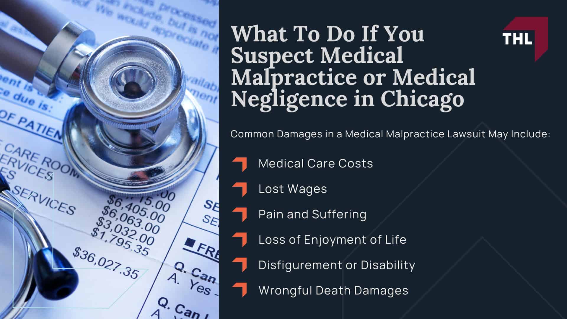 Meet Our Team of St Louis Medical Malpractice Attorneys; How Much Does it Cost to Hire a Medical Malpractice Lawyer from TorHoerman Law; What To Do If You Suspect Medical Malpractice or Medical Negligence in Chicago; Gathering Evidence for a Medical Malpractice Case; What To Do If You Suspect Medical Malpractice or Medical Negligence in Chicago