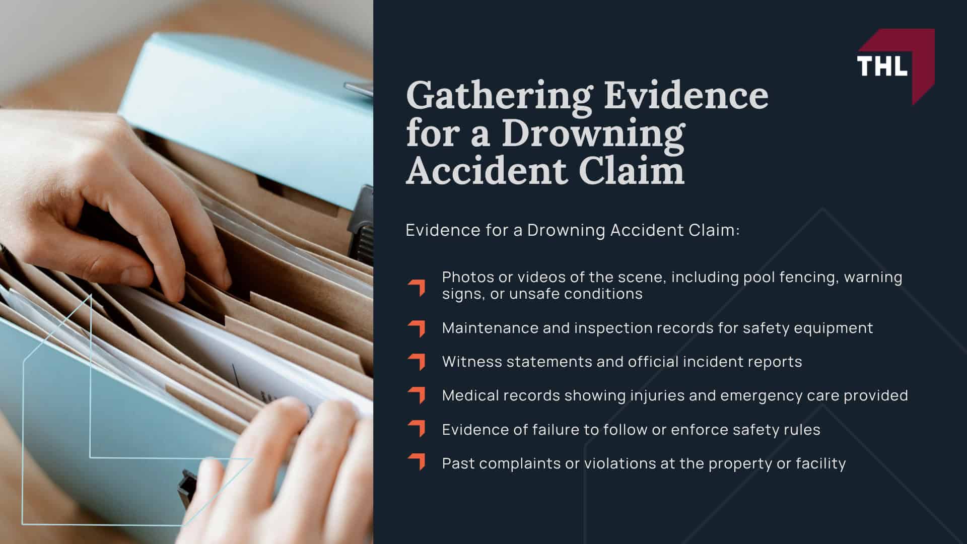 Meet Our Team of Experienced Drowning Accident Lawyers; Our Drowning Accident Lawyers Get Results; How Much Does it Cost to Hire a Drowning Accident Lawyer from THL; The Legal Process for a Drowning Accident Lawsuit in Missouri; Gathering Evidence for a Drowning Accident Claim
