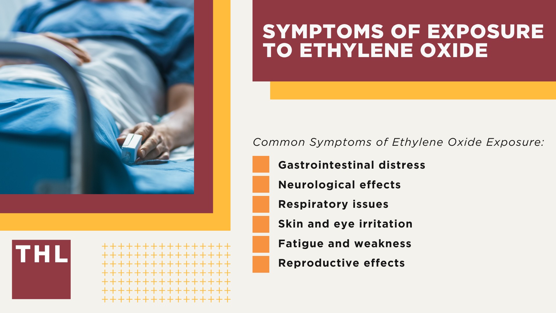Commercial Sterilization Facility Ethylene Oxide Exposure_ Overview; What Commercial Sterilization Facilities Emit Dangerous Levels of Ethylene Oxide; Health Effects of Human Exposure to Ethylene Oxide Emissions; Symptoms of Exposure to Ethylene Oxide