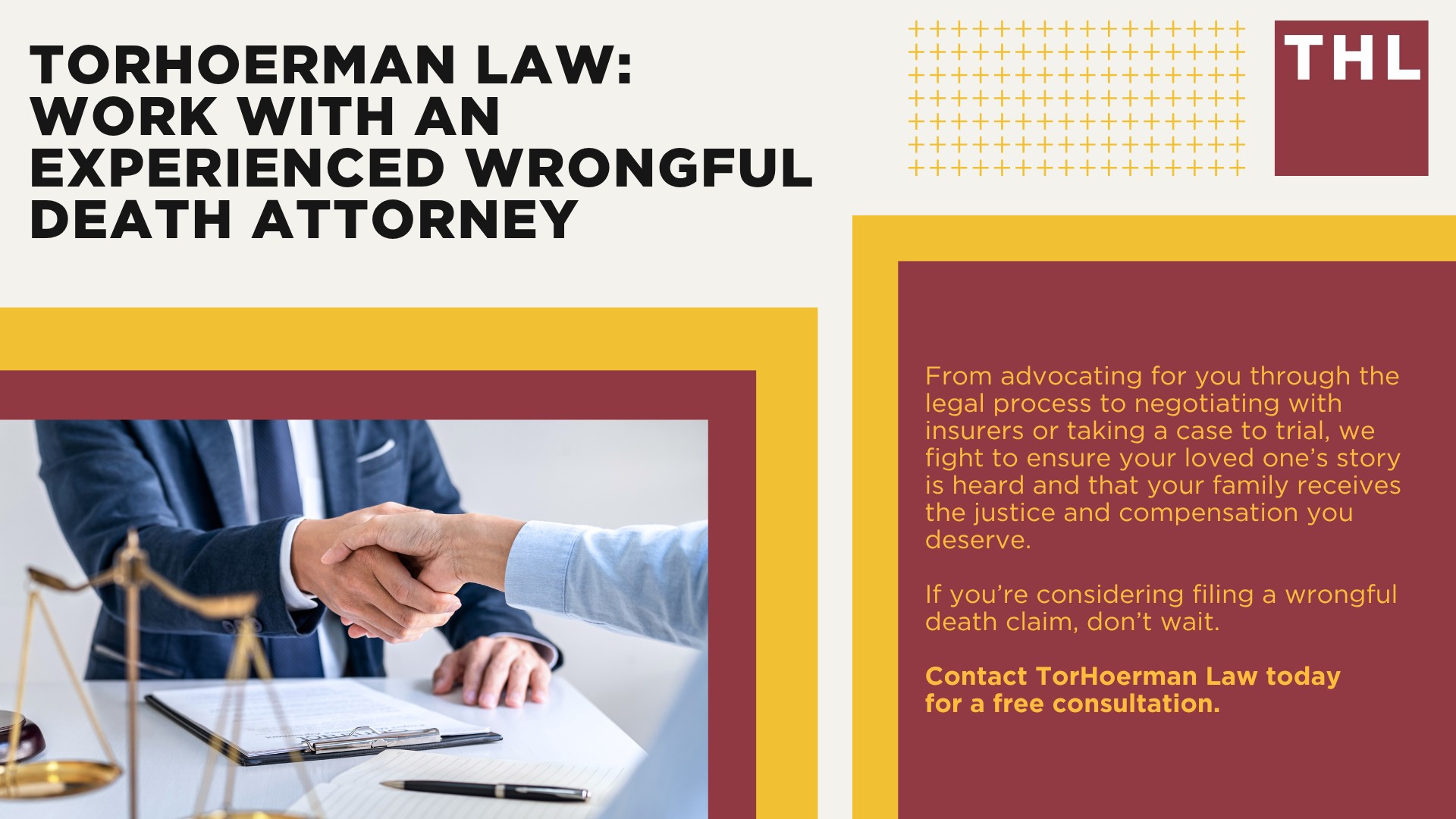 Understanding the Illinois Wrongful Death Act (740 ILCS 180_); What Damages Can Be Recovered; Timeline of a Typical Wrongful Death Lawsuit; How Wrongful Death Settlements Are Determined; How a Wrongful Death Attorney From TorHoerman Law Can Help; TorHoerman Law_ Work With an Experienced Wrongful Death Attorney