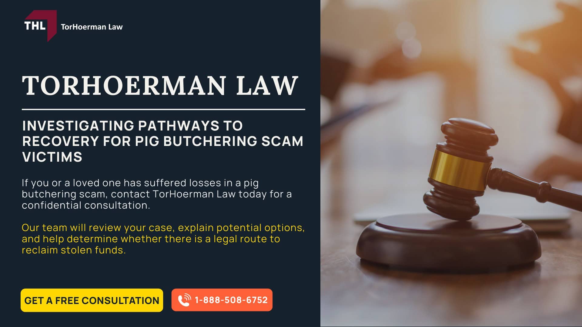 HOW DO PIG BUTCHERING SCAMS WORK_ - PIG BUTCHERING SCAM LAWYER - TORHOERMAN LAW; WHAT PLATFORMS DO PIG BUTCHERING SCAMS TAKE PLACE ON_- PIG BUTCHERING SCAM LAWYER - TORHOERMAN LAW; THE IMPACT OF PIG BUTCHERING SCAMS ON VICTIMS AND THEIR FAMILIES- PIG BUTCHERING SCAM LAWYER - TORHOERMAN LAW; CAN STOLEN FUNDS BE RECOVERED_- PIG BUTCHERING SCAM LAWYER - TORHOERMAN LAW; THE FRAMEWORK FOR RECOVERY- PIG BUTCHERING SCAM LAWYER - TORHOERMAN LAW; HAVE YOU OR A LOVED ONE FALLEN PREY TO A PIG BUTCHERING SCAM_- PIG BUTCHERING SCAM LAWYER - TORHOERMAN LAW; GATHERING EVIDENCE FOR A PIG BUTCHERING SCAM CASE- PIG BUTCHERING SCAM LAWYER - TORHOERMAN LAW; WHO WE CAN MEANINGFULLY HELP- PIG BUTCHERING SCAM LAWYER - TORHOERMAN LAW; CLOSING IMAGE - PIG BUTCHERING SCAM LAWYER - TORHOERMAN LAW