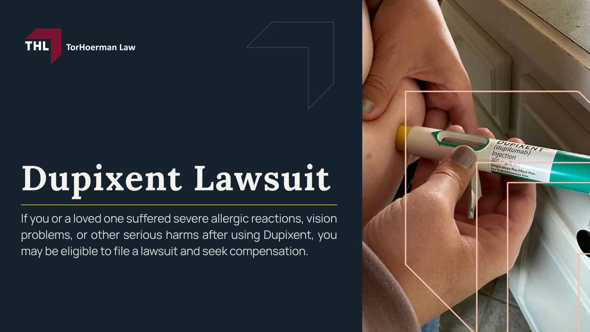 Dupixent Lawsuit; Dupixent Lawsuit_ Overview; CTCL Symptoms in Dupixent Users; What is Dupixent Used For; Do You Qualify for the Dupixent Lawsuit; Gathering Evidence for the Dupixent Lawsuit; Damages in Dupixent Lymphoma Lawsuit Claims; TorHoerman Law_ Investigating the Dupixent Lymphoma Lawsuit