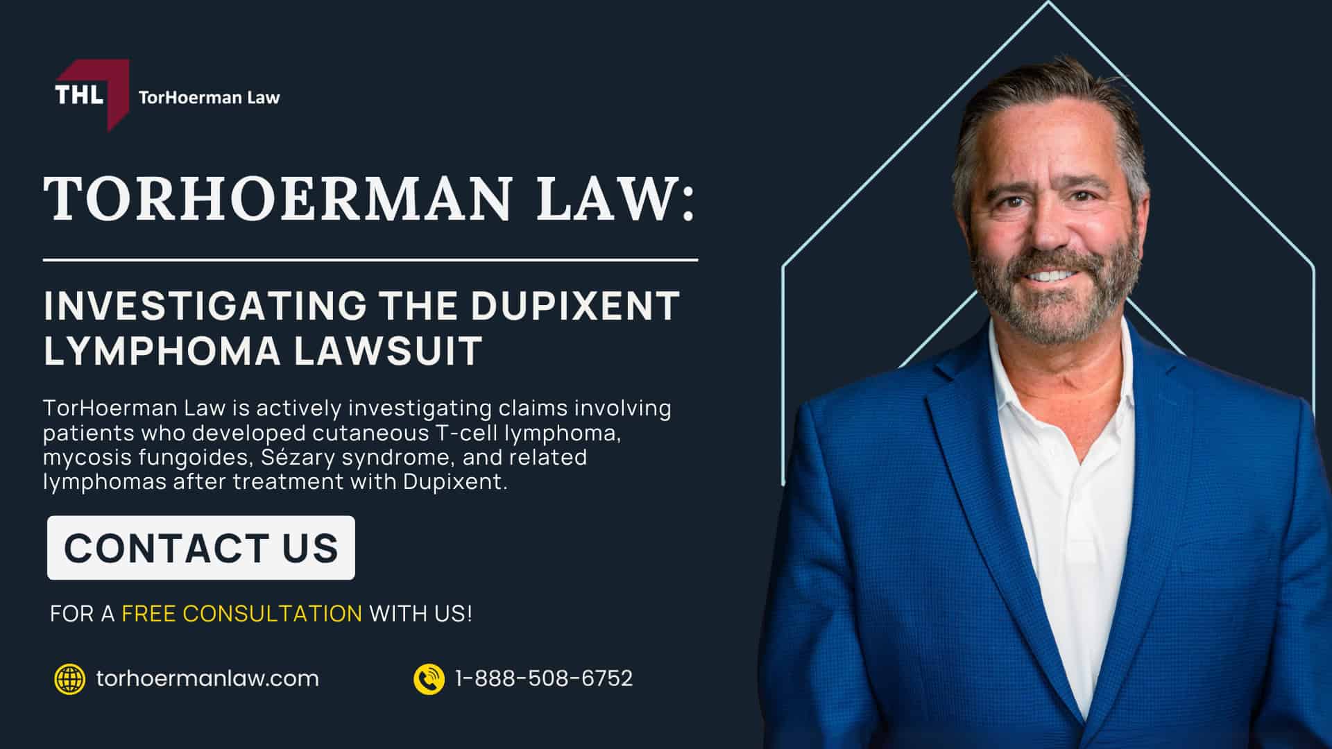 Dupixent Lawsuit_ Overview; CTCL Symptoms in Dupixent Users; What is Dupixent Used For; Do You Qualify for the Dupixent Lawsuit; Gathering Evidence for the Dupixent Lawsuit; Damages in Dupixent Lymphoma Lawsuit Claims; TorHoerman Law_ Investigating the Dupixent Lymphoma Lawsuit