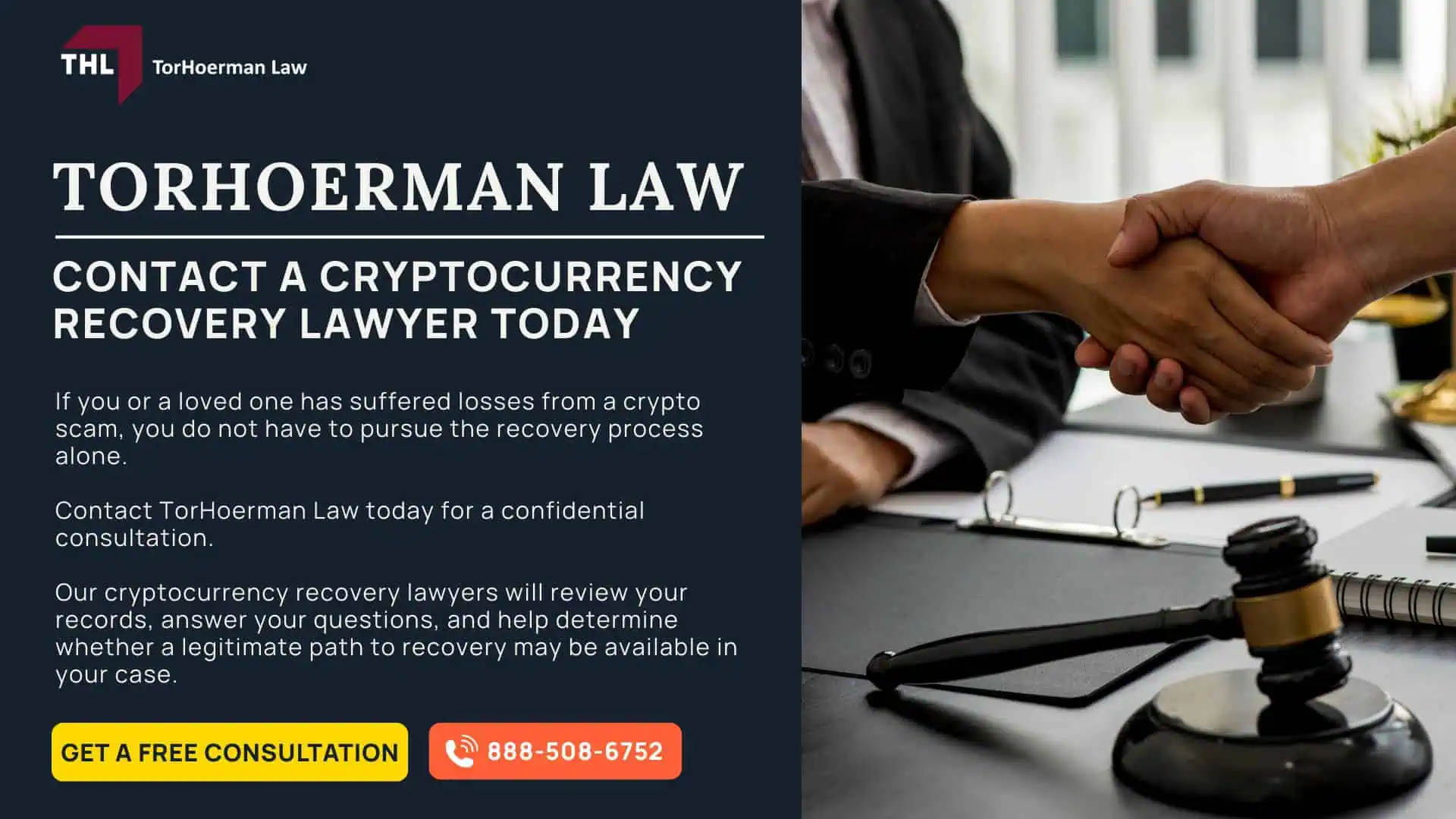 CRYPTO FRAUD RECOVERY AFTER PIG BUTCHERING SCAMS - CRYPTO SCAM LAWYER - PIG BUTCHERING LAWSUIT - TOHOERMAN LAW; TRACING FUNDS THROUGH BLOCKCHAIN TECHNOLOGY - CRYPTO SCAM LAWYER - PIG BUTCHERING LAWSUIT - TOHOERMAN LAW; TRACING FUNDS THROUGH BLOCKCHAIN TECHNOLOGY - CRYPTO SCAM LAWYER - PIG BUTCHERING LAWSUIT - TOHOERMAN LAW (1);  REAL-WORLD EXAMPLES OF CRYPTOCURRENCY FRAUD RECOVERIES - CRYPTO SCAM LAWYER - PIG BUTCHERING LAWSUIT - TOHOERMAN LAW; HOW DOES A CRYPTO SCAM LAWYER HELP RECOVER FUNDS - CRYPTO SCAM LAWYER - PIG BUTCHERING LAWSUIT - TOHOERMAN LAW; CLOSING IMAGE - CRYPTO RECOVERY EXPERT CONTACT A LAWYER TODAY - PIG BUTCHERING LAWSUIT - TOERHOERMAN LAW