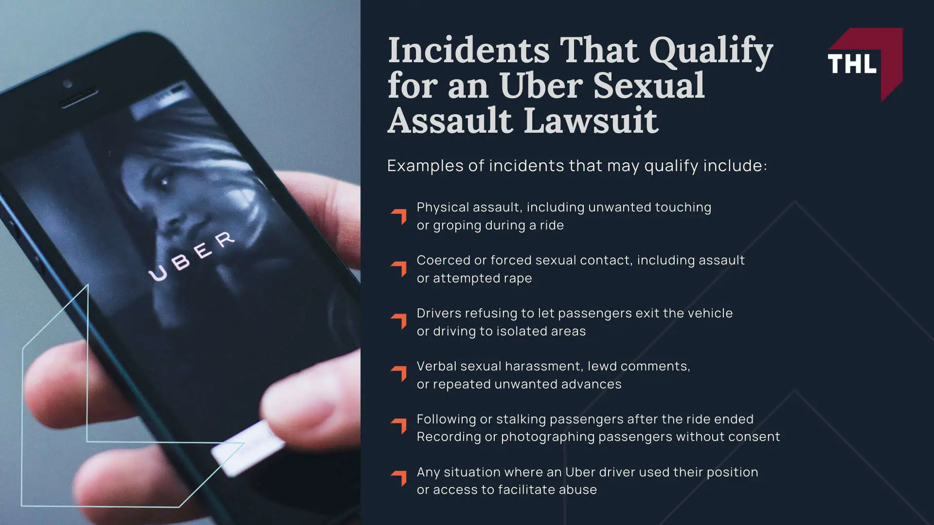 Can You Sue Uber for Sexual Assault - When You Can Sue Uber for Sexual Assault - torhoerman law; Can You Sue Uber for Sexual Assault - Incidents That Qualify for an Uber Sexual Assault Lawsuit - torhoerman law