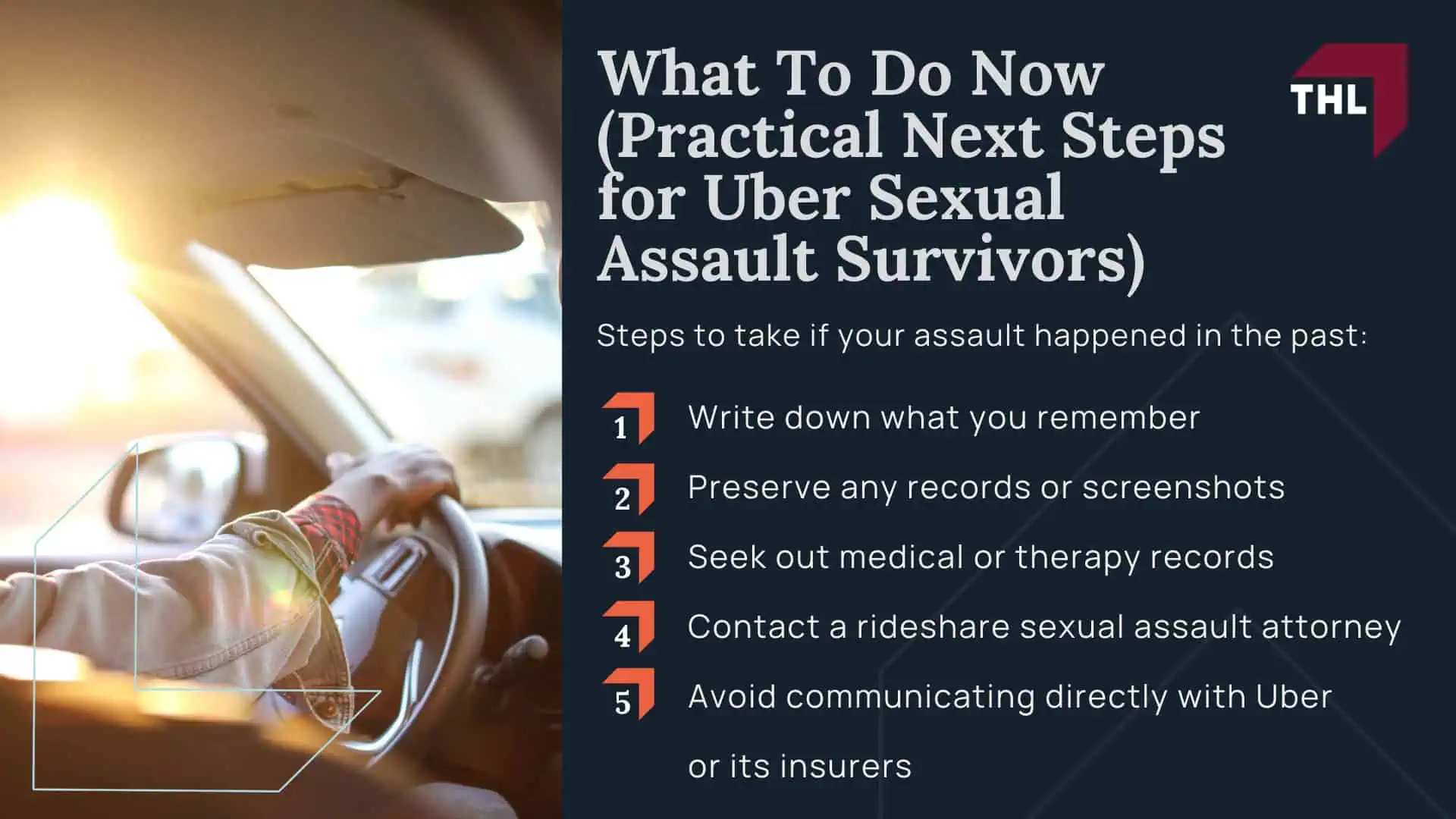 Can You Sue Uber for Sexual Assault - When You Can Sue Uber for Sexual Assault - torhoerman law; Can You Sue Uber for Sexual Assault - Incidents That Qualify for an Uber Sexual Assault Lawsuit - torhoerman law; Can You Sue Uber for Sexual Assault - Your Legal Options for Uber Lawsuits - torhoerman law;Can You Sue Uber for Sexual Assault - How Coordinated Legal Action Might Affect Your Uber Sexual Assault Claim - torhoerman law; Can You Sue Uber for Sexual Assault - What an Uber Sexual Assault Lawyer Actually Does For You - torhoerman law; Can You Sue Uber for Sexual Assault - Evidence That Helps an Uber Sexual Assault Lawsuit - torhoerman law; Can You Sue Uber for Sexual Assault - Potential Compensation in an Uber Sexual Assault Settlement - torhoerman law; Can You Sue Uber for Sexual Assault - What To Do Now (Practical Next Steps for Uber Sexual Assault Survivors) - torhoerman law