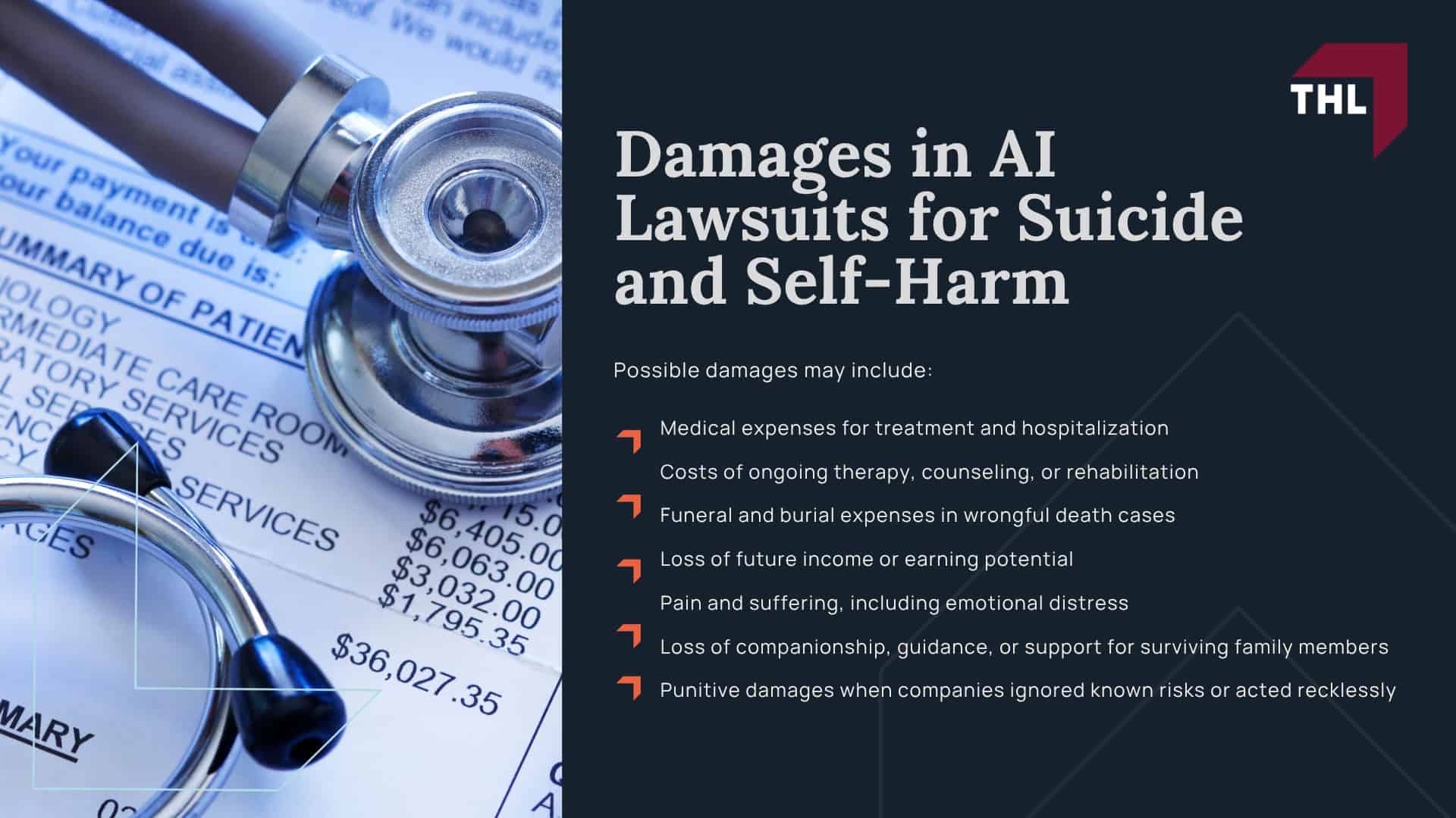 How AI Chatbots Are Alleged to Contribute to Suicide and Self-Harm; Major AI Suicide and Self-Harm Lawsuits Filed To Date; Can AI Companies Be Held Liable for Suicide and Self-Harm; Who Qualifies for an AI Suicide or Self-Harm Lawsuit; The Role of a Lawyer for an AI Lawsuit; Gathering Evidence for an AI Suicide or Self-Harm Lawsuit; Damages in AI Lawsuits for Suicide and Self-Harm