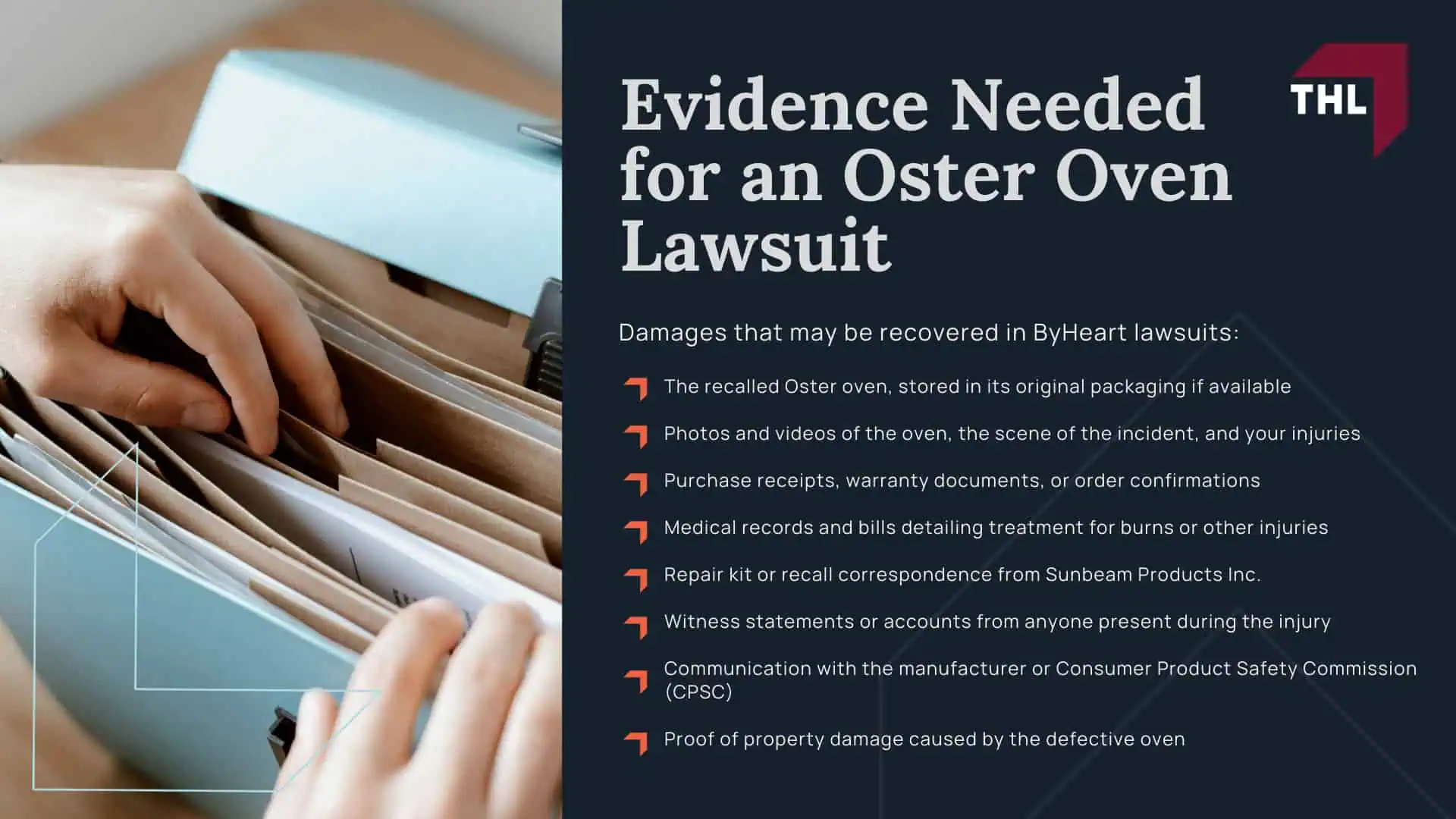 Oster Oven Recall Lawsuit - Oster Oven Recall Overview; Oster Oven Recall Lawsuit - Recalled Oster Countertop Ovens Models and Product Details - torhoerman law; Oster Oven Recall Lawsuit - What Sunbeam Products Inc. is Doing for the Oster Oven Recall - torhoerman law; Oster Oven Recall Lawsuit - Injuries Reportedly Linked to the Defective Oster French Door Countertop Oven - torhoerman law; Oster Oven Recall Lawsuit - What To Do If You Were Injured by a Recalled Oster Oven - torhoerman law; Evidence Needed for an Oster Oven Lawsuit