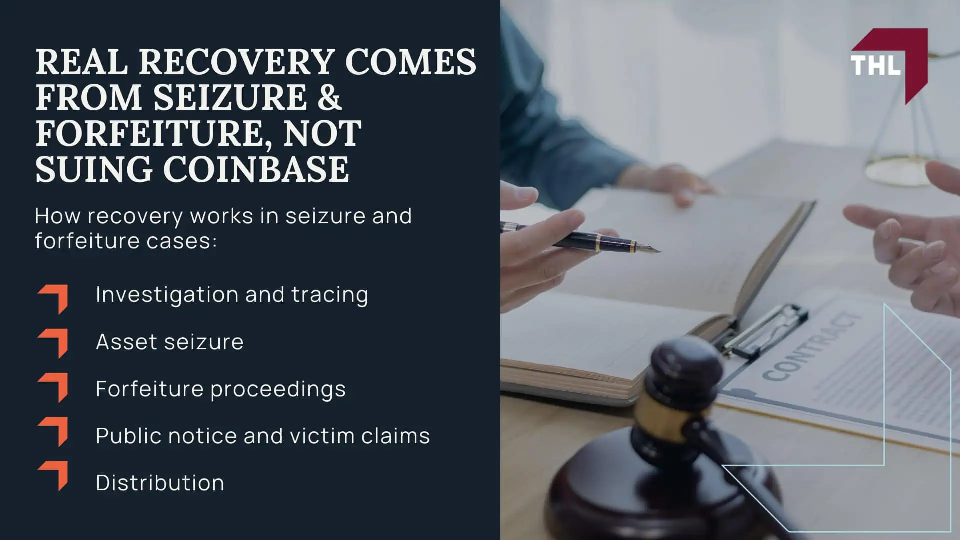 HOW SCAMMERS USE COINBASE IN THE FLOW OF FUNDS (AND WHERE IT FITS) - COINBASE LAWSUIT FOR CRYPTO SCAM VICTIMS - PIG BUTCHERING LAWSUIT - TOERHOERMAN LAW; WHAT COINBASE ACTUALLY DOES IN SEIZURES AND GOVERNMENT CASES - COINBASE LAWSUIT FOR CRYPTO SCAM VICTIMS - PIG BUTCHERING LAWSUIT - TOERHOERMAN LAW; CAN I SUE COINBASE_ - COINBASE LAWSUIT FOR CRYPTO SCAM VICTIMS - PIG BUTCHERING LAWSUIT - TOERHOERMAN LAW; REAL RECOVERY COMES FROM SEIZURE & FORFEITURE, NOT SUING COINBASE - COINBASE LAWSUIT FOR CRYPTO SCAM VICTIMS - PIG BUTCHERING LAWSUIT - TOERHOERMAN LAW