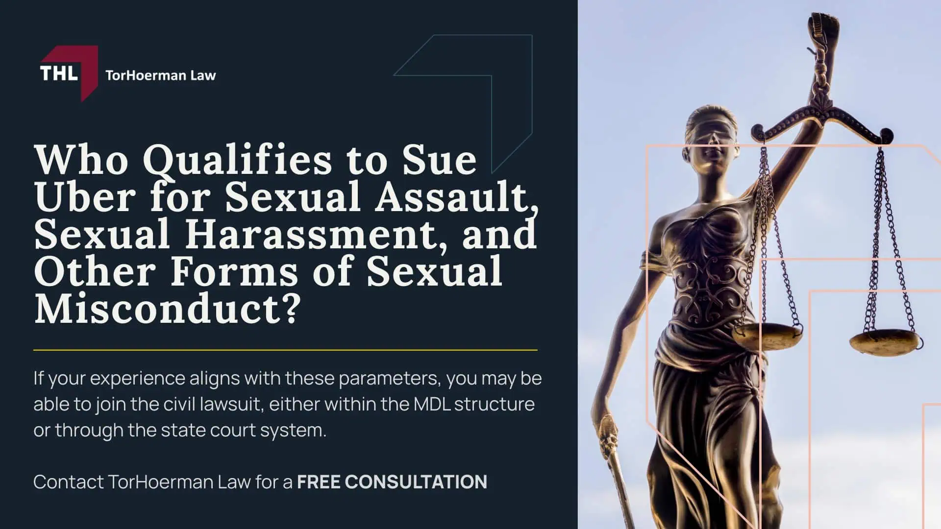 Uber Sexual Assault Cases: Overview; What is the Uber Sexual Assault Multi-District Litigation?; Uber Sexual Assault Cases Explained What Survivors Need to Know - Uber Sexual Assault Statistics - torhoerman law; Who Qualifies to Sue Uber for Sexual Assault, Sexual Harassment, and Other Forms of Sexual Misconduct?