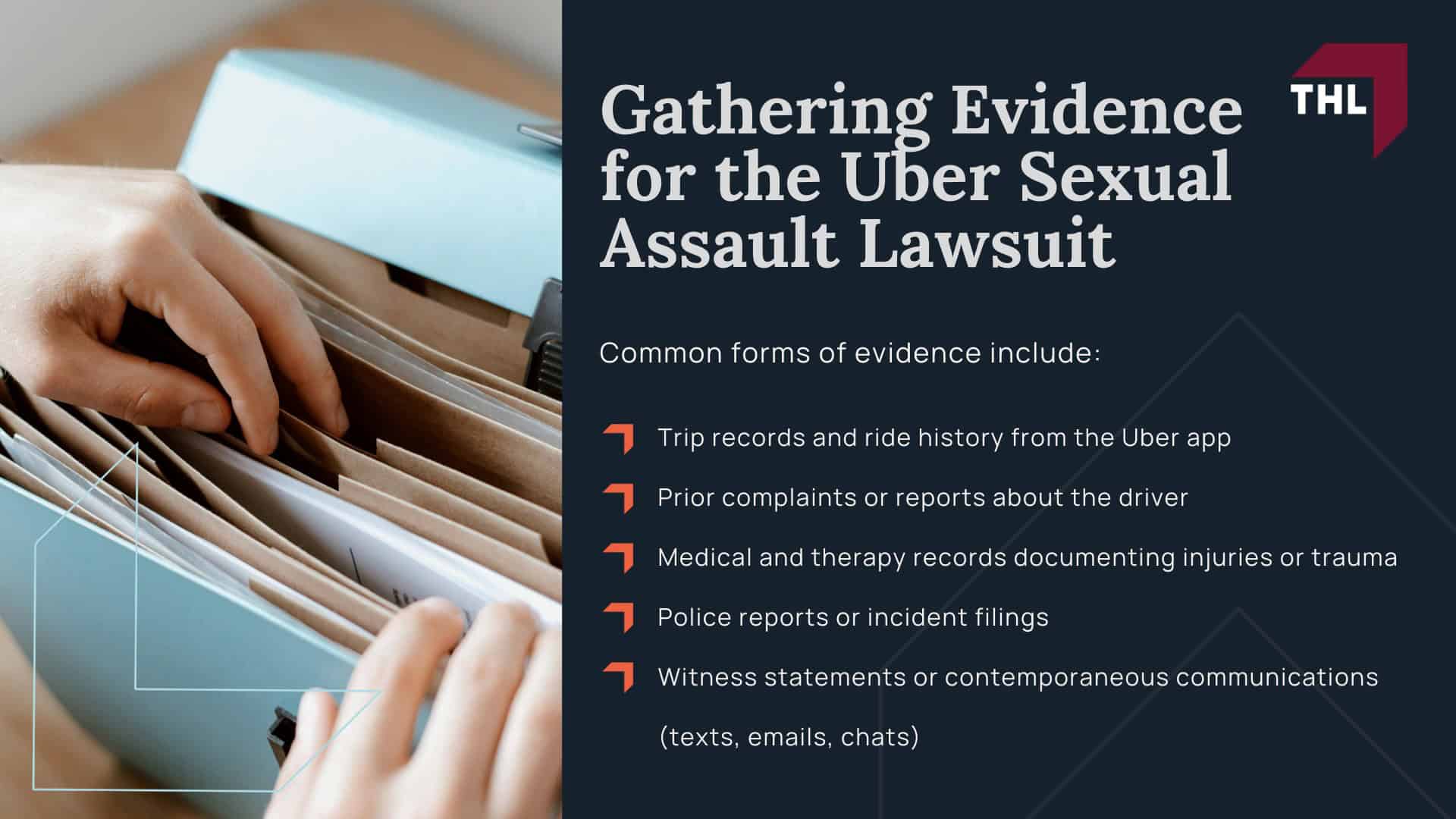 Uber Sexual Assault Cases: Overview; What is the Uber Sexual Assault Multi-District Litigation?; Uber Sexual Assault Cases Explained What Survivors Need to Know - Uber Sexual Assault Statistics - torhoerman law; Who Qualifies to Sue Uber for Sexual Assault, Sexual Harassment, and Other Forms of Sexual Misconduct?; Gathering Evidence for the Uber Sexual Assault Lawsuit