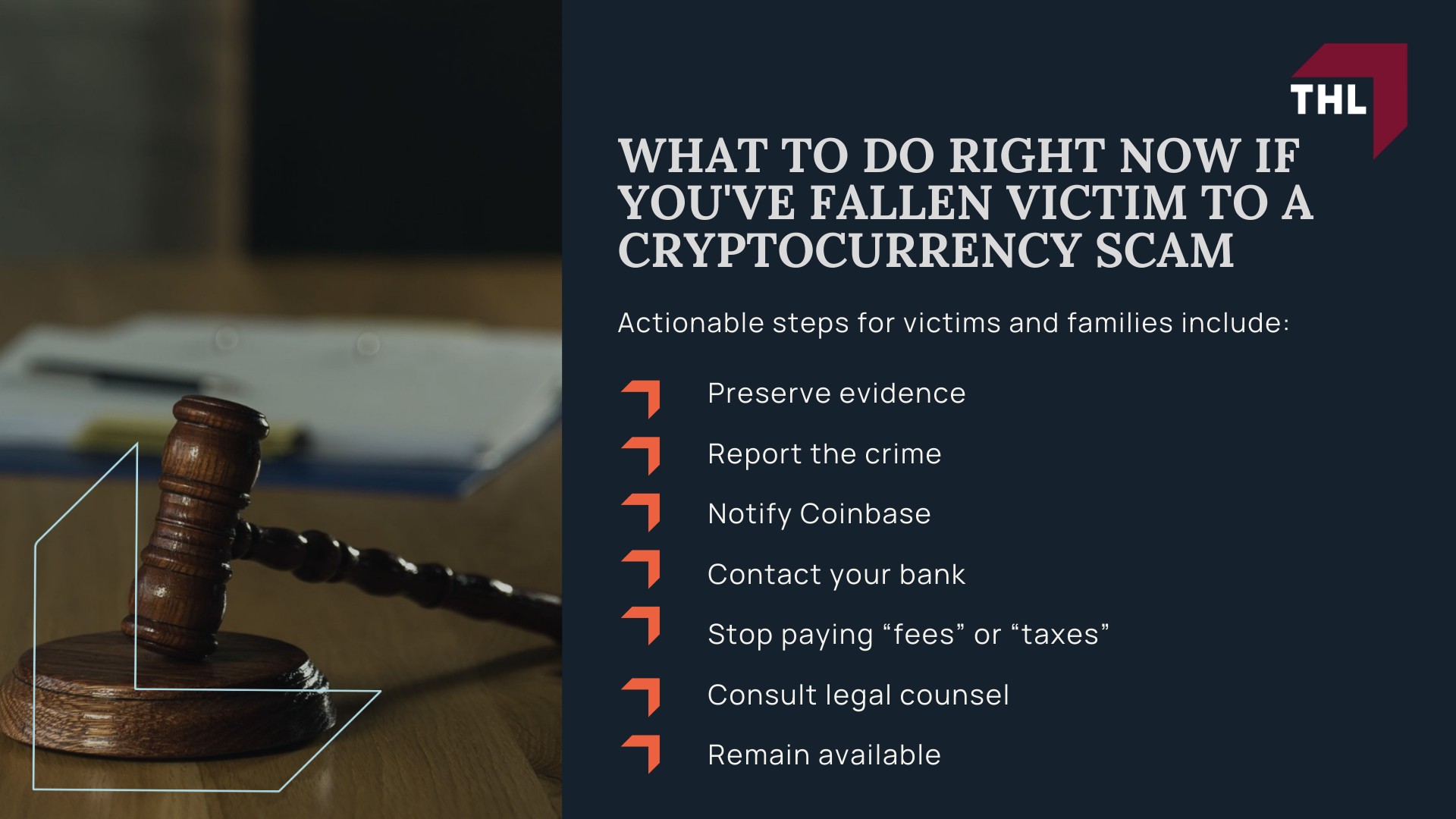 HOW SCAMMERS USE COINBASE IN THE FLOW OF FUNDS (AND WHERE IT FITS) - COINBASE LAWSUIT FOR CRYPTO SCAM VICTIMS - PIG BUTCHERING LAWSUIT - TOERHOERMAN LAW; WHAT COINBASE ACTUALLY DOES IN SEIZURES AND GOVERNMENT CASES - COINBASE LAWSUIT FOR CRYPTO SCAM VICTIMS - PIG BUTCHERING LAWSUIT - TOERHOERMAN LAW; CAN I SUE COINBASE_ - COINBASE LAWSUIT FOR CRYPTO SCAM VICTIMS - PIG BUTCHERING LAWSUIT - TOERHOERMAN LAW; REAL RECOVERY COMES FROM SEIZURE & FORFEITURE, NOT SUING COINBASE - COINBASE LAWSUIT FOR CRYPTO SCAM VICTIMS - PIG BUTCHERING LAWSUIT - TOERHOERMAN LAW; WHAT TO DO RIGHT NOW IF YOU'VE FALLEN VICTIM TO A CRYPTOCURRENCY SCAM - COINBASE LAWSUIT FOR CRYPTO SCAM VICTIMS - PIG BUTCHERING LAWSUIT - TOERHOERMAN LAW