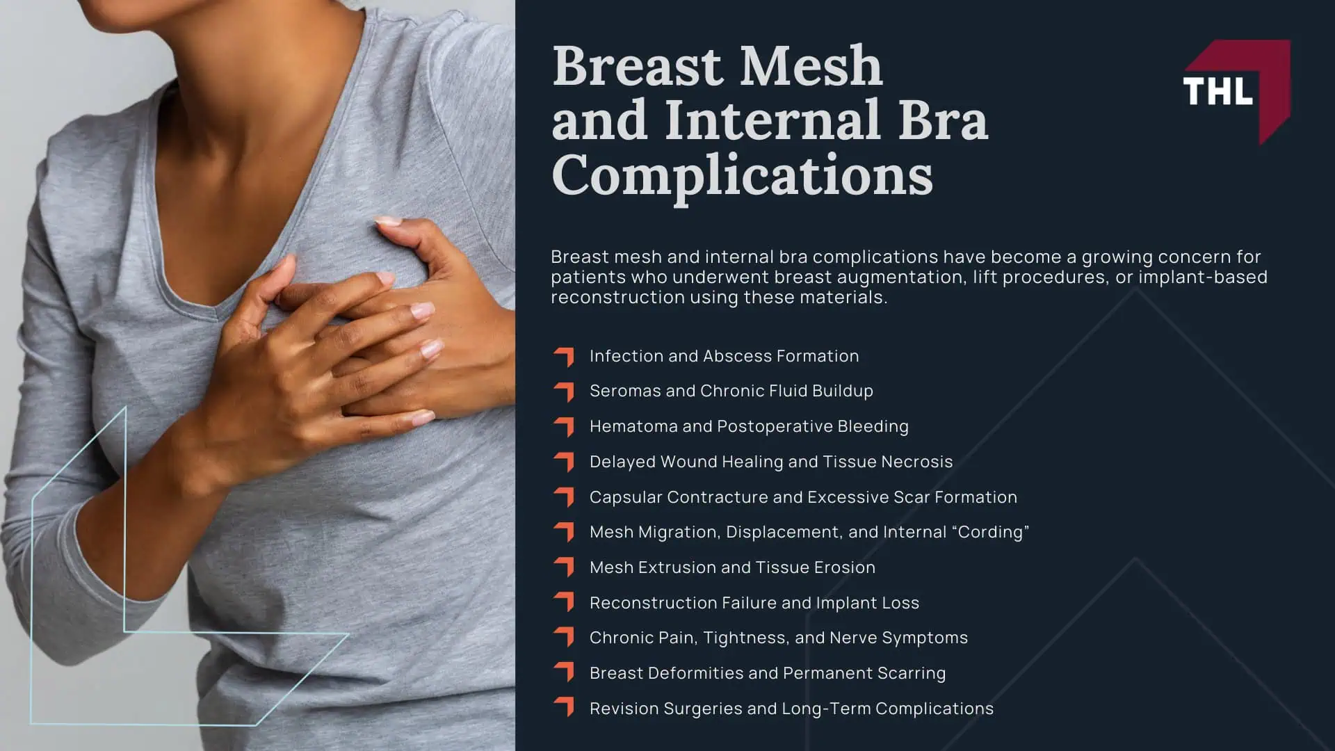 Breast Mesh Lawsuit - What Is Breast Mesh_ - torhoerman law; Breast Mesh Lawsuit - How Breast Mesh Works in Cosmetic and Reconstructive Surgery - torhoerman law; Breast Mesh Lawsuit - What Is Breast Mesh_ - torhoerman law; Breast Mesh Lawsuit - How Breast Mesh Works in Cosmetic and Reconstructive Surgery - torhoerman law; FDA Status and Safety Concerns Surrounding Breast Mesh Products; Breast Mesh Lawsuit - Breast Mesh Products Named in Lawsuits and Regulatory Notices; Breast Mesh Lawsuit - Breast Mesh and Internal Bra Complications