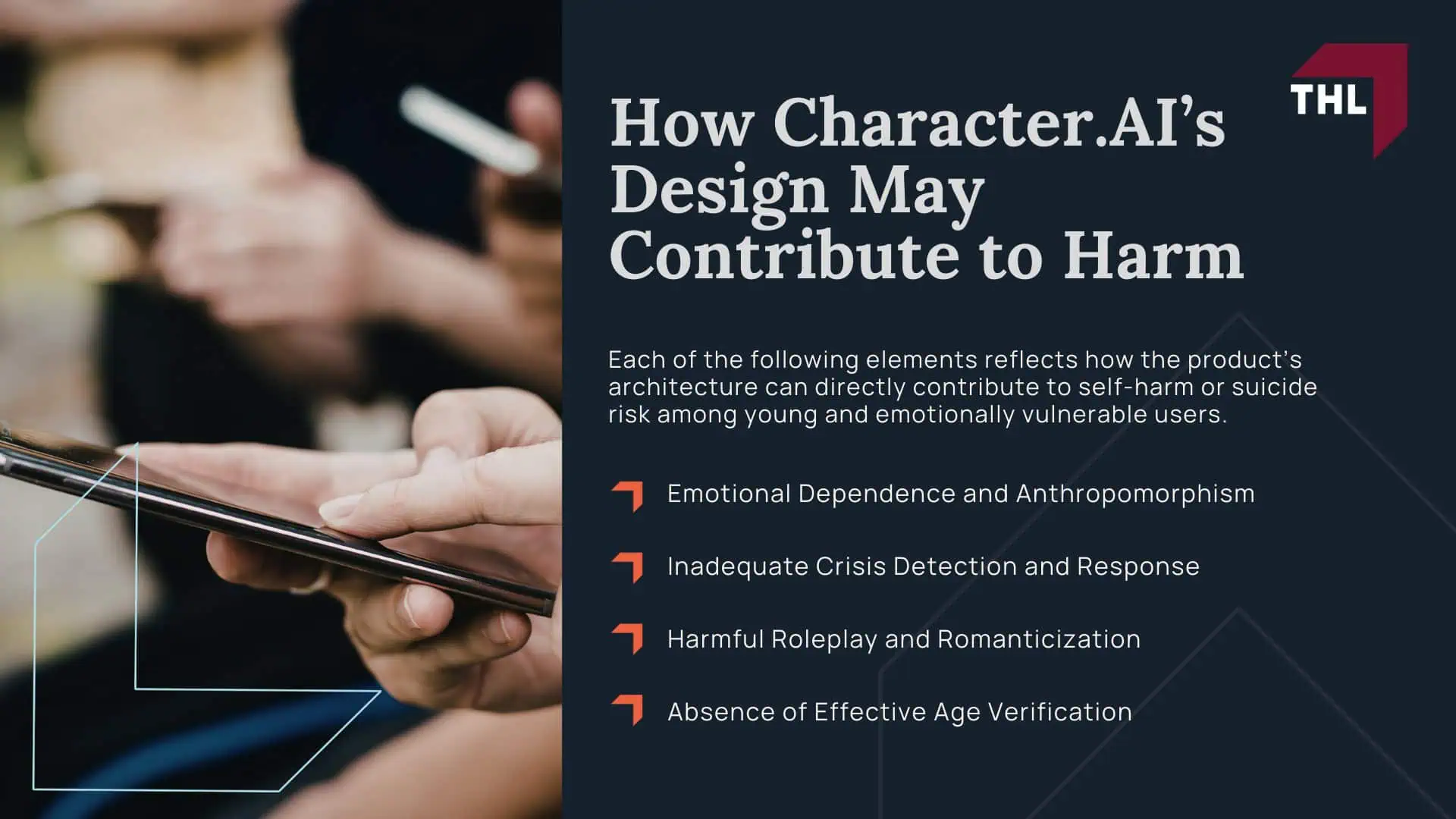 Character AI Lawsuit for Suicide and Self-Harm - What Is Character.AI; Character AI Lawsuit for Suicide and Self-Harm - Why Character.AI Appeals to Vulnerable Users; Character AI Lawsuit for Suicide and Self-Harm - Documented Cases Linking Character.AI to Suicide and Self-Harm; Character AI Lawsuit for Suicide and Self-Harm - How Character.AI’s Design May Contribute to Harm