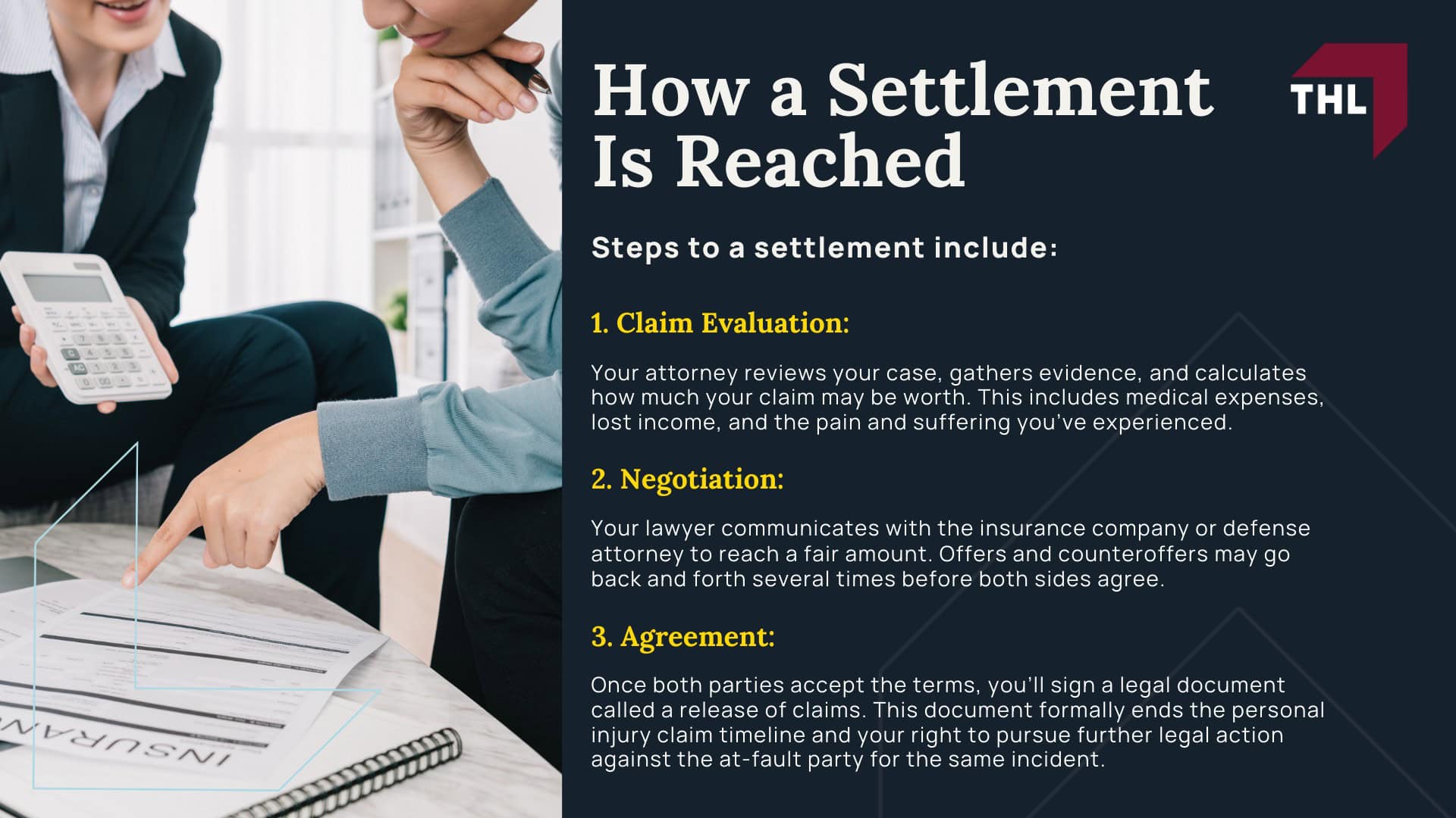 How Are Personal Injury Settlements Paid Out - What Is a Personal Injury Settlement - torhoerman law; How Are Personal Injury Settlements Paid Out - How a Settlement Is Reached - torhoerman law