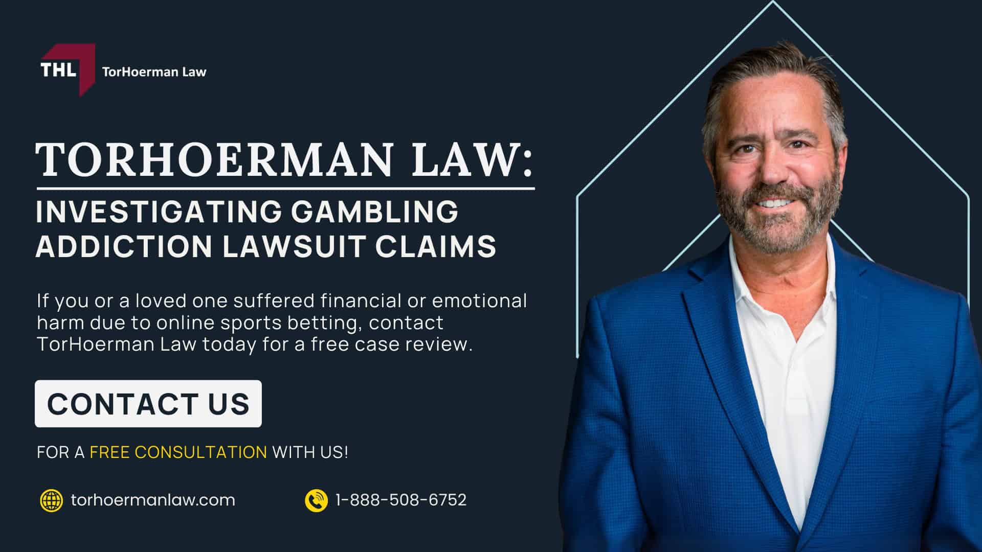 Bet365 Lawsuit for Online Gambling Addiction - Bet365 Gambling Addiction Lawsuit Overview - torhoerman law; Bet365 Lawsuit for Online Gambling Addiction - What Is Being Alleged Against Online Betting Platforms - torhoerman law; Bet365 Lawsuit for Online Gambling Addiction - Who Qualifies for the Bet365 Gambling Addiction Lawsuit - torhoerman law; Bet365 Lawsuit for Online Gambling Addiction - Gathering Evidence for a Gambling Addiction Lawsuit - torhoerman law; Bet365 Lawsuit for Online Gambling Addiction - Damages in Sports Betting Lawsuits - torhoerman law; Bet365 Lawsuit for Online Gambling Addiction - TorHoerman Law Investigating Gambling Addiction Lawsuit Claims - torhoerman law