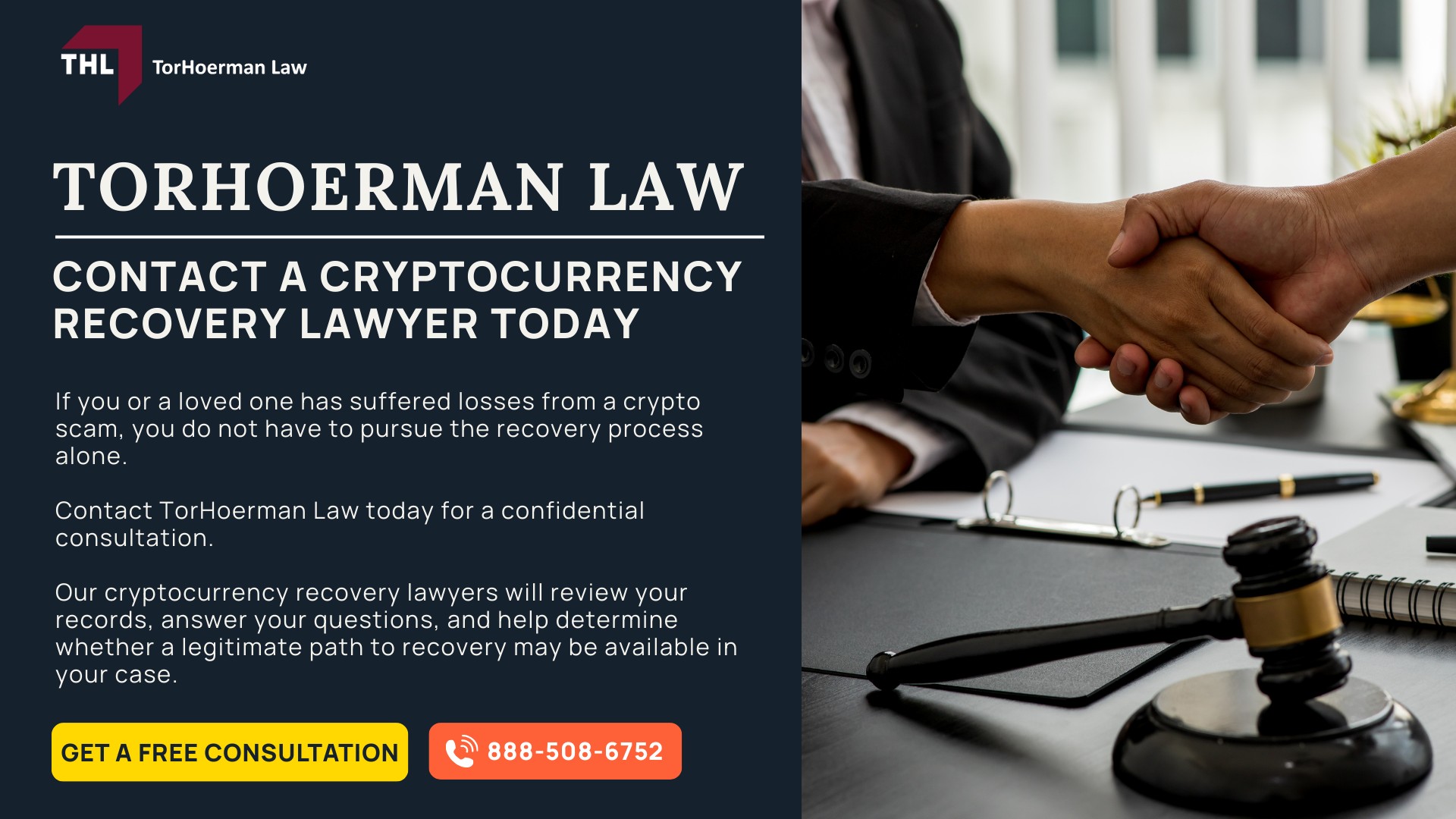 WHAT IS A CRYPTO RECOVERY EXPERT - CRYPTO RECOVERY EXPERT CONTACT A LAWYER TODAY - PIG BUTCHERING LAWSUIT - TOERHOERMAN LAW; HOW CRYPTO SCAM RECOVERY WORKS - CRYPTO RECOVERY EXPERT _ CONTACT A LAWYER TODAY - PIG BUTCHERING LAWSUIT - TOERHOERMAN LAW; FROM SEIZURE TO REMISSION OR RESTORATION - CRYPTO RECOVERY EXPERT CONTACT A LAWYER TODAY - PIG BUTCHERING LAWSUIT - TOERHOERMAN LAW; COMMON CRYPTO SCAMS THAT REQUIRE RECOVERY EXPERTS - CRYPTO RECOVERY EXPERT CONTACT A LAWYER TODAY - PIG BUTCHERING LAWSUIT - TOERHOERMAN LAW; PIG BUTCHERING AND ROMANCE SCAMS- CRYPTO RECOVERY EXPERT CONTACT A LAWYER TODAY - PIG BUTCHERING LAWSUIT - TOERHOERMAN LAW; WHAT A CRYPTO RECOVERY LAWYER ACTUALLY DOES - CRYPTO RECOVERY EXPERT CONTACT A LAWYER TODAY - PIG BUTCHERING LAWSUIT - TOERHOERMAN LAW; CLOSING IMAGE - CRYPTO RECOVERY EXPERT CONTACT A LAWYER TODAY - PIG BUTCHERING LAWSUIT - TOERHOERMAN LAW